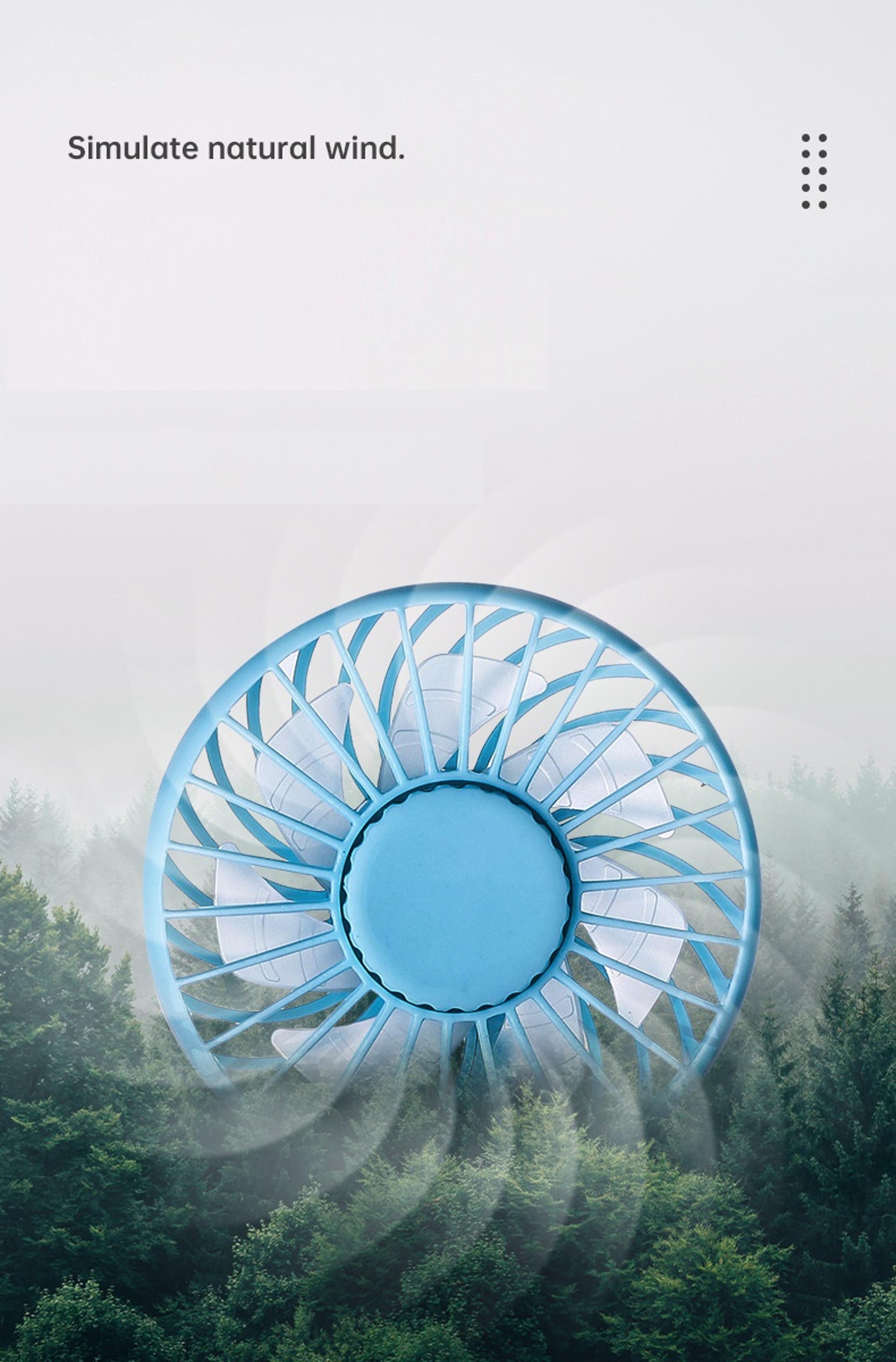 Rechargeable Portable Neck Fan With Aromatherapy Diffuser  LED Light 5