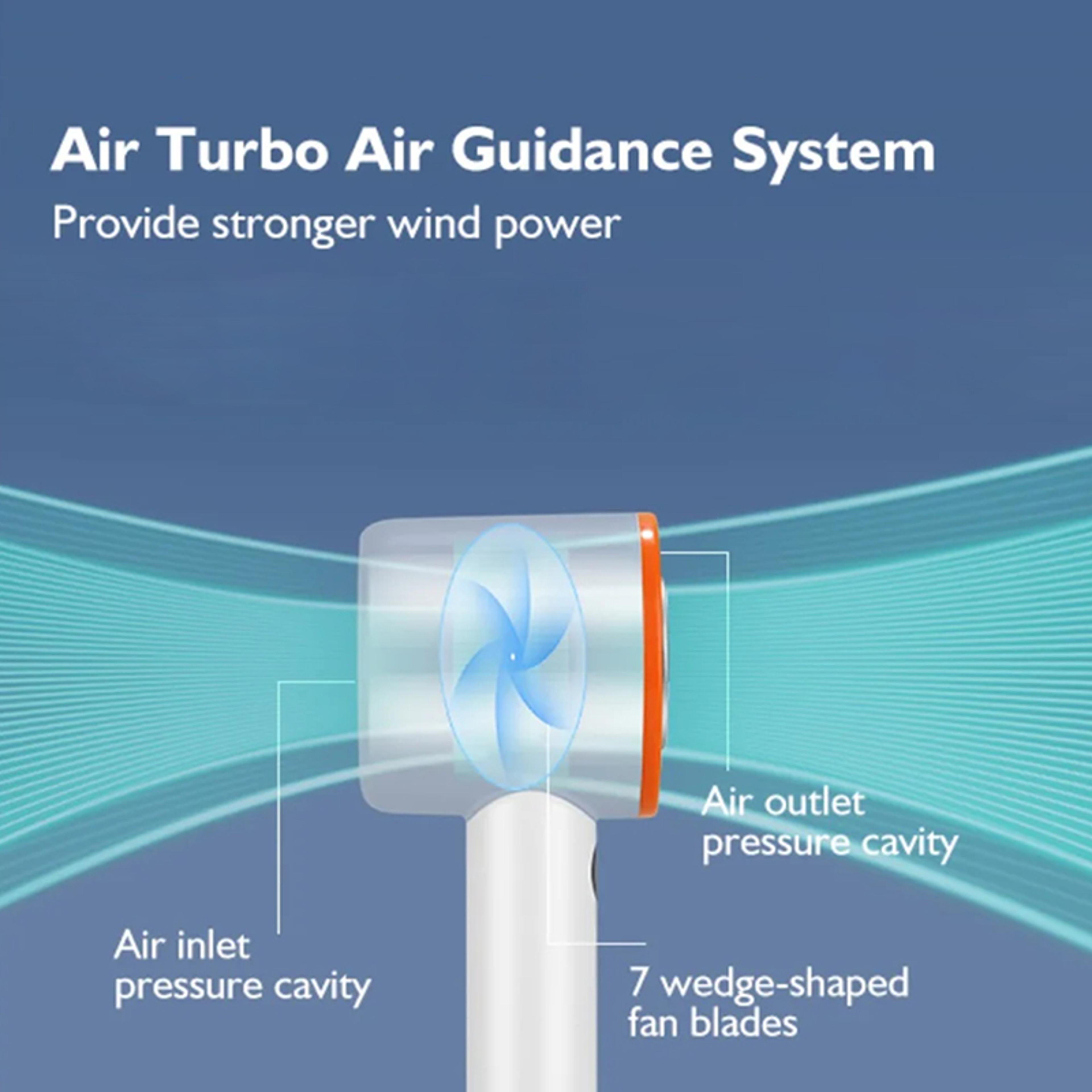 Portable Handheld Fan With Ice Cooling Mode  Speed Airflow 10