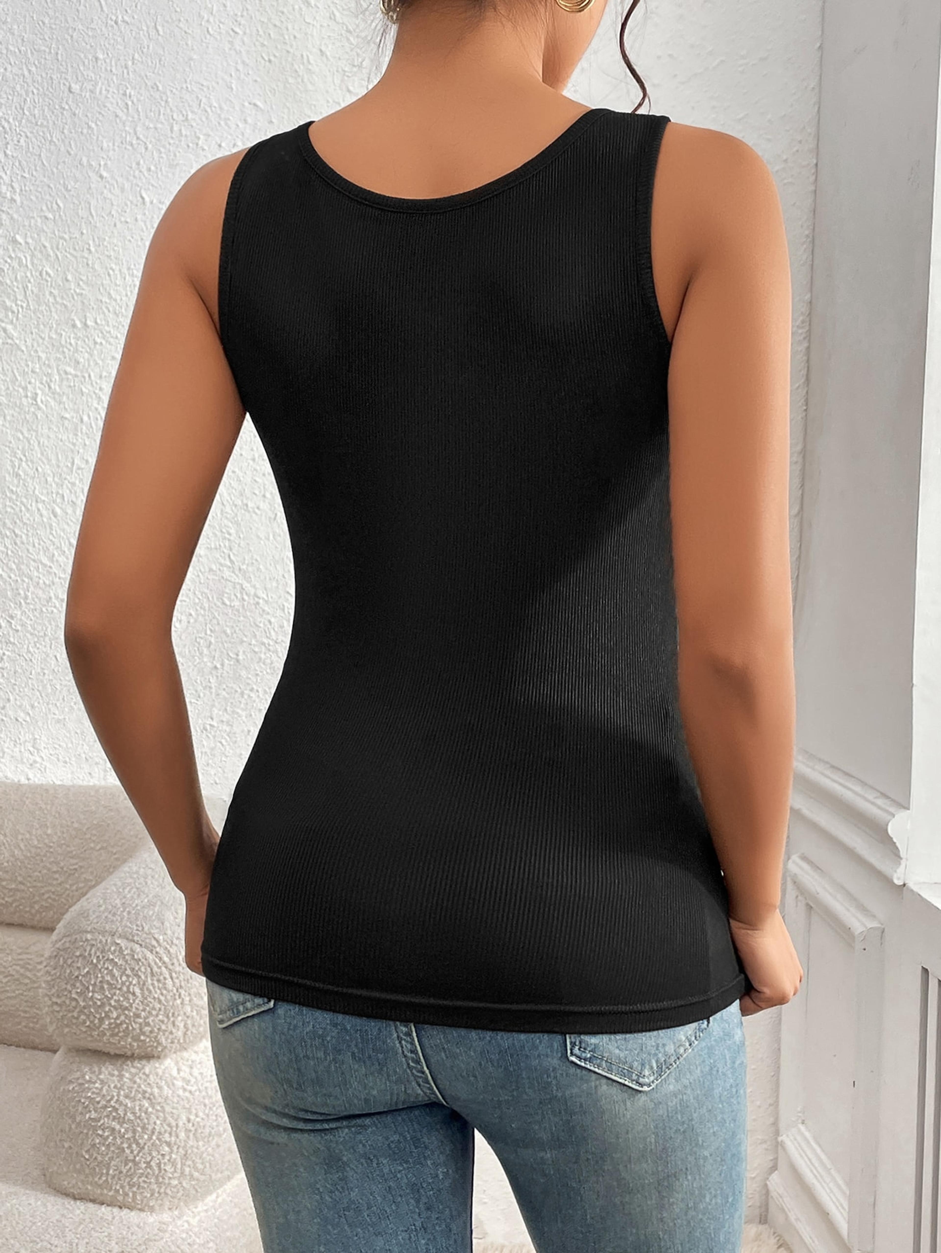 Luna Edge Asymmetrical Tank Top Ribbed Cutout Sleeveless Summer Top For Women 3