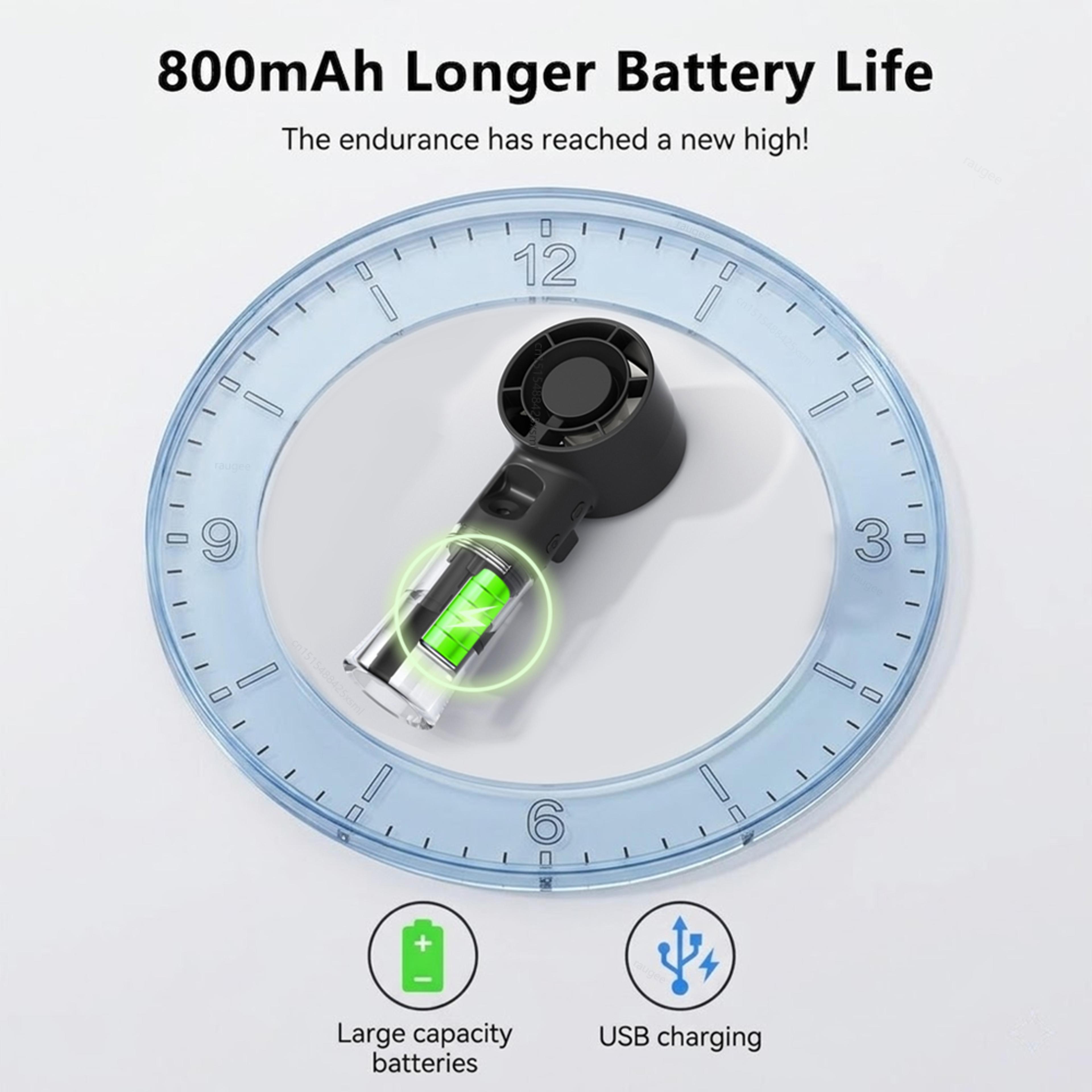 Portable MistCool Handheld Fan USB Rechargeable Personal Cooling Fan 5