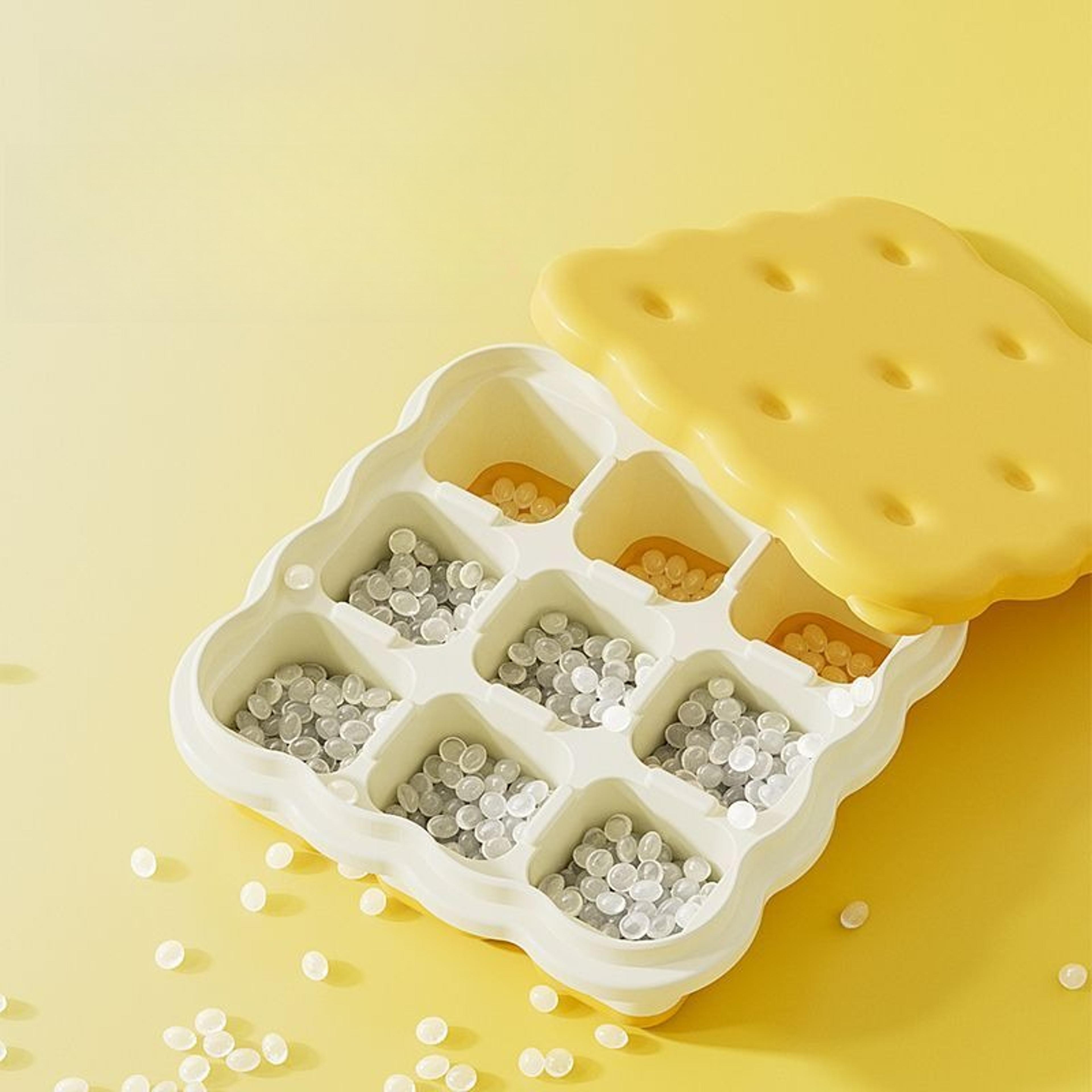 Easy Release Silicone Ice Cube Tray With Lid  Storage Box 3