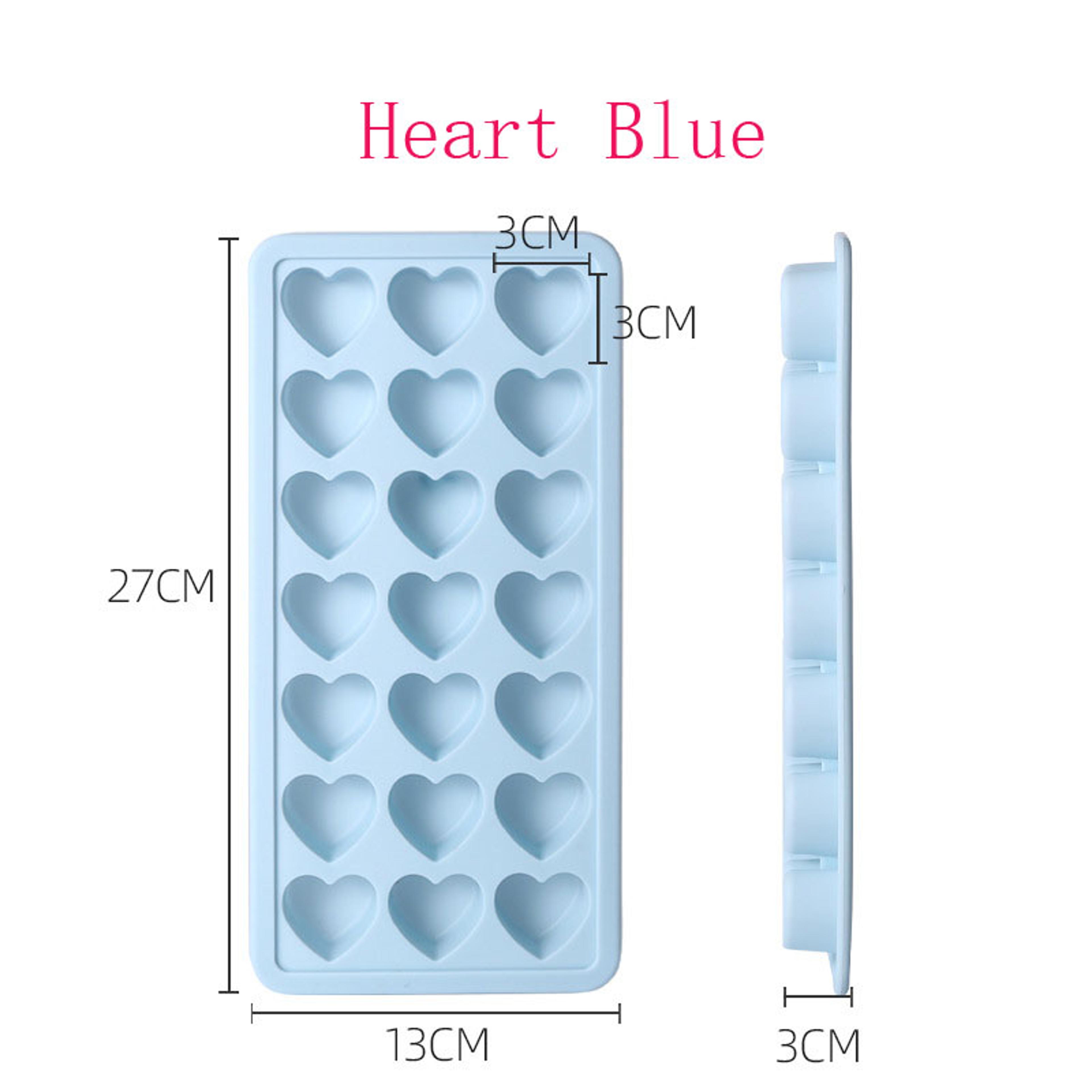 Heart Shaped Silicone Ice Cube Tray With Lid Cavity Ice Cube Mold For Cocktails Whiskey  Chocolates 2