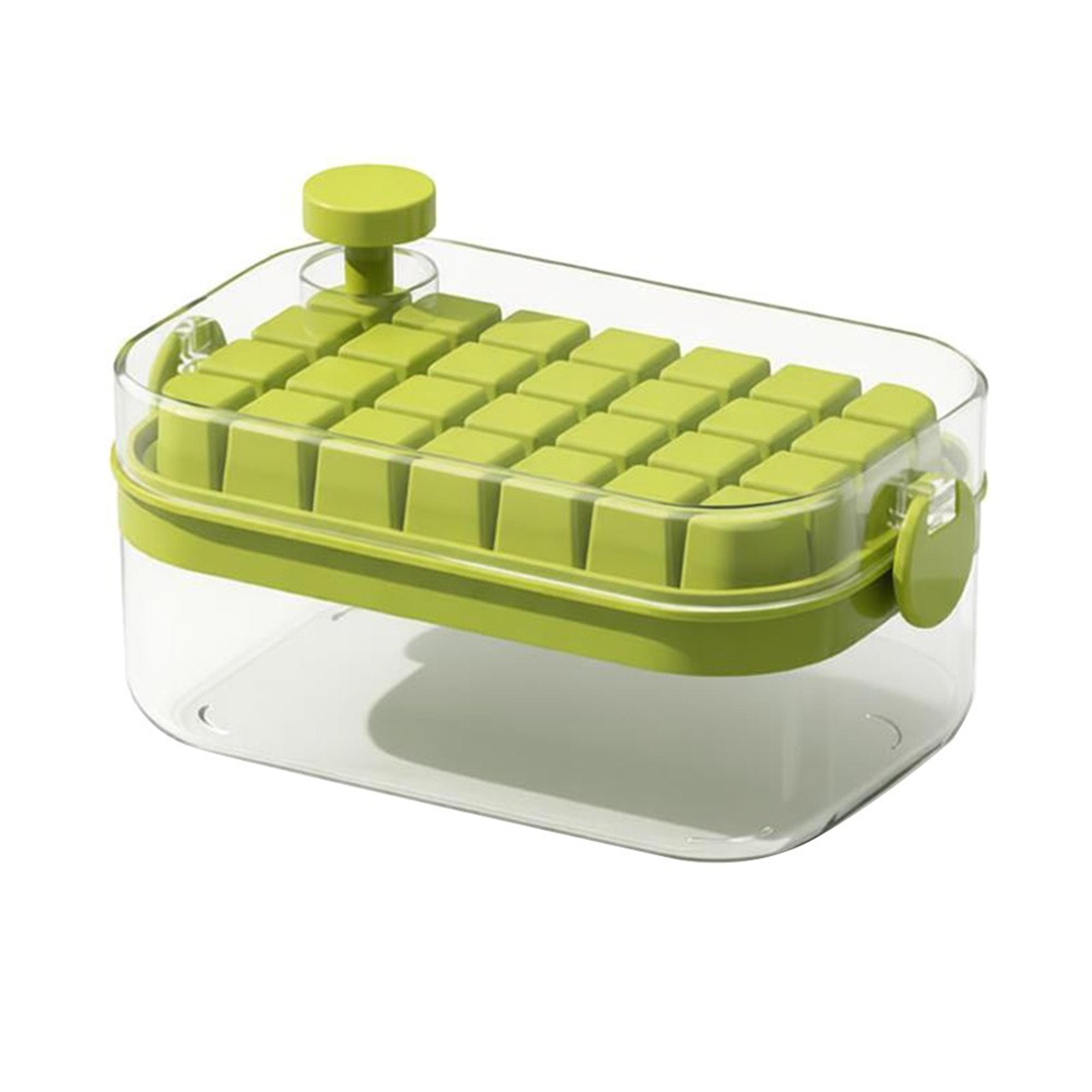 Silicone Ice Cube Tray With Lid Large Capacity Easy Release Ice Maker 1