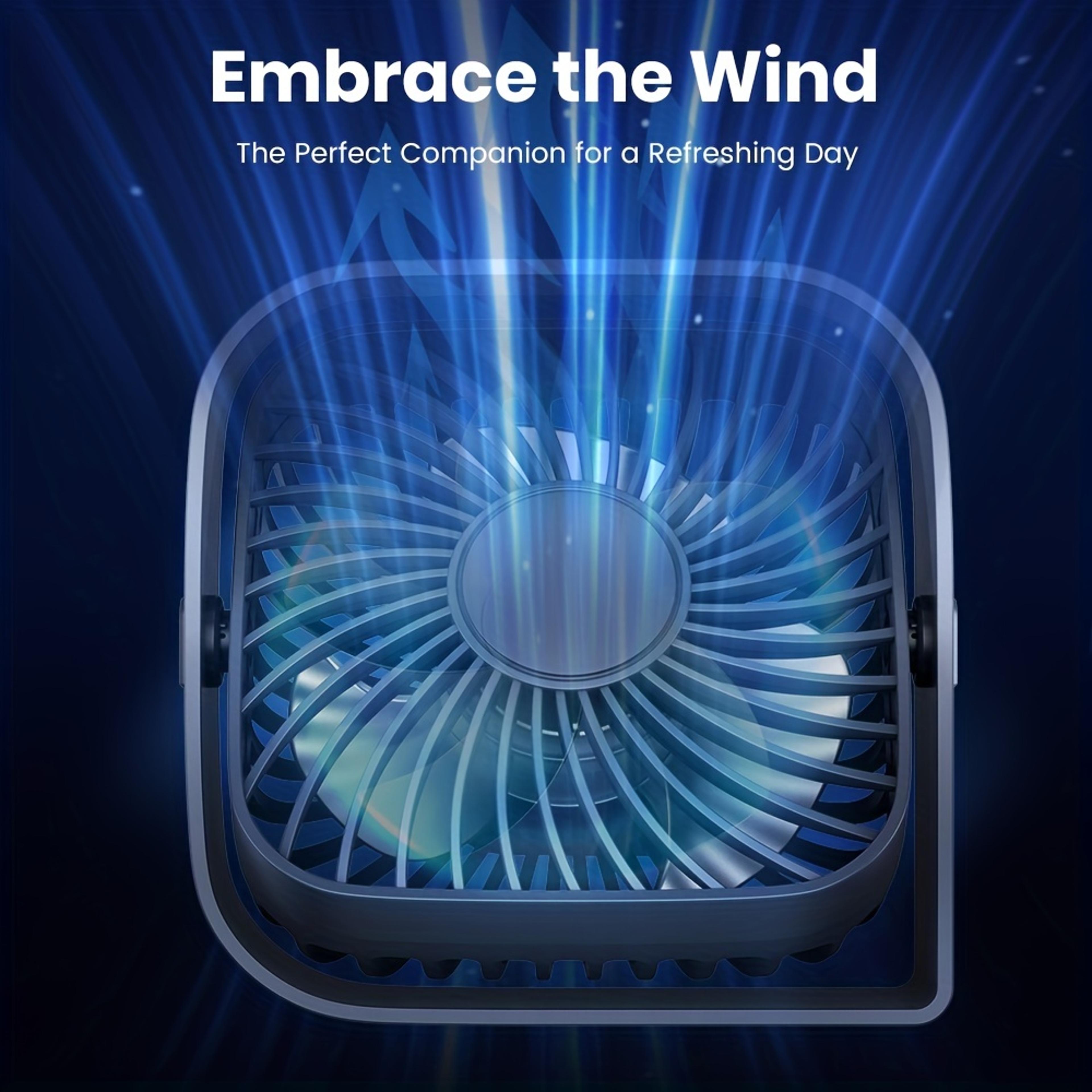 Mini USB Desk Fan With Speed Quiet Cooling For Office Home  Dorm 8