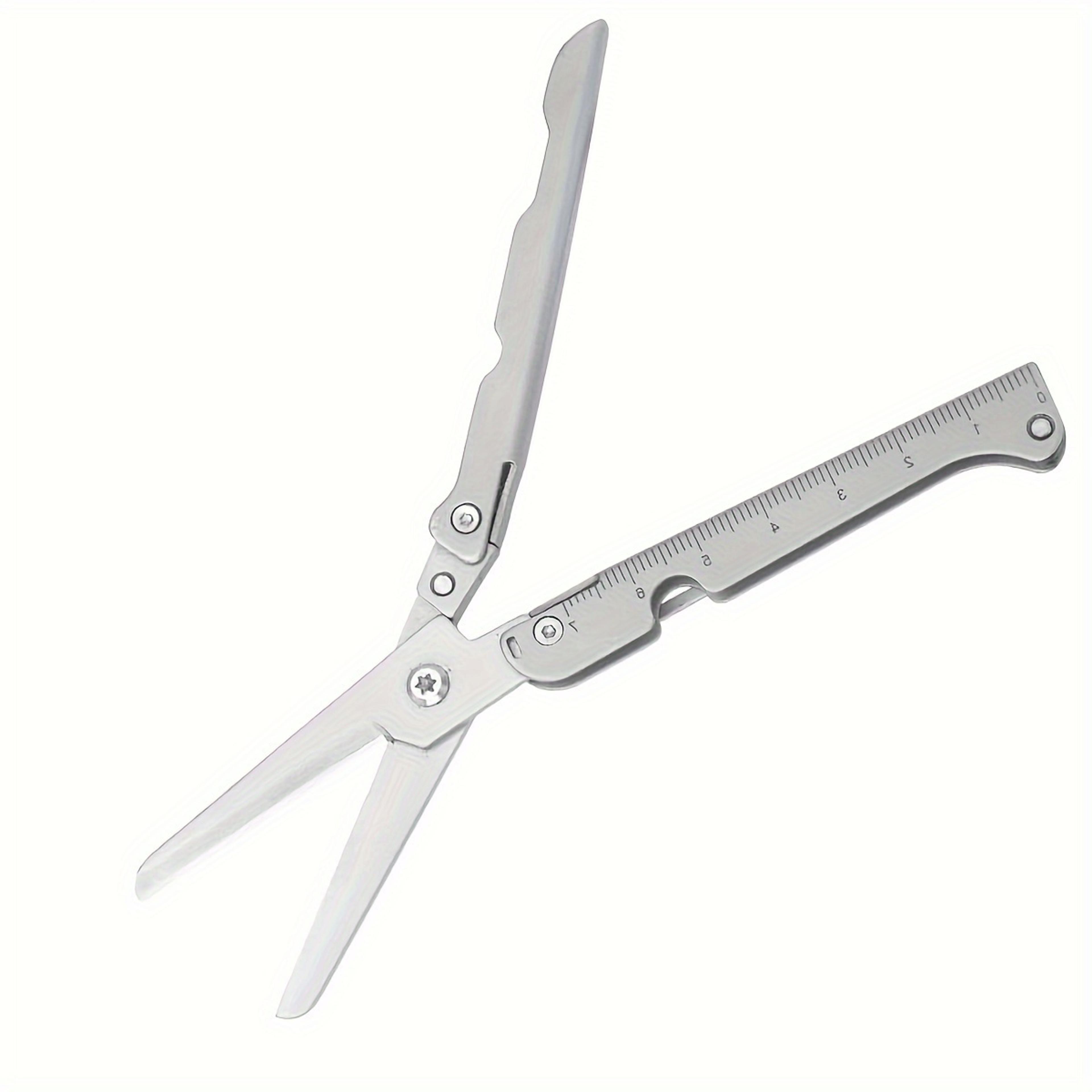 Folding Scissors Stainless Steel Camping Scissors Multi Tool 2