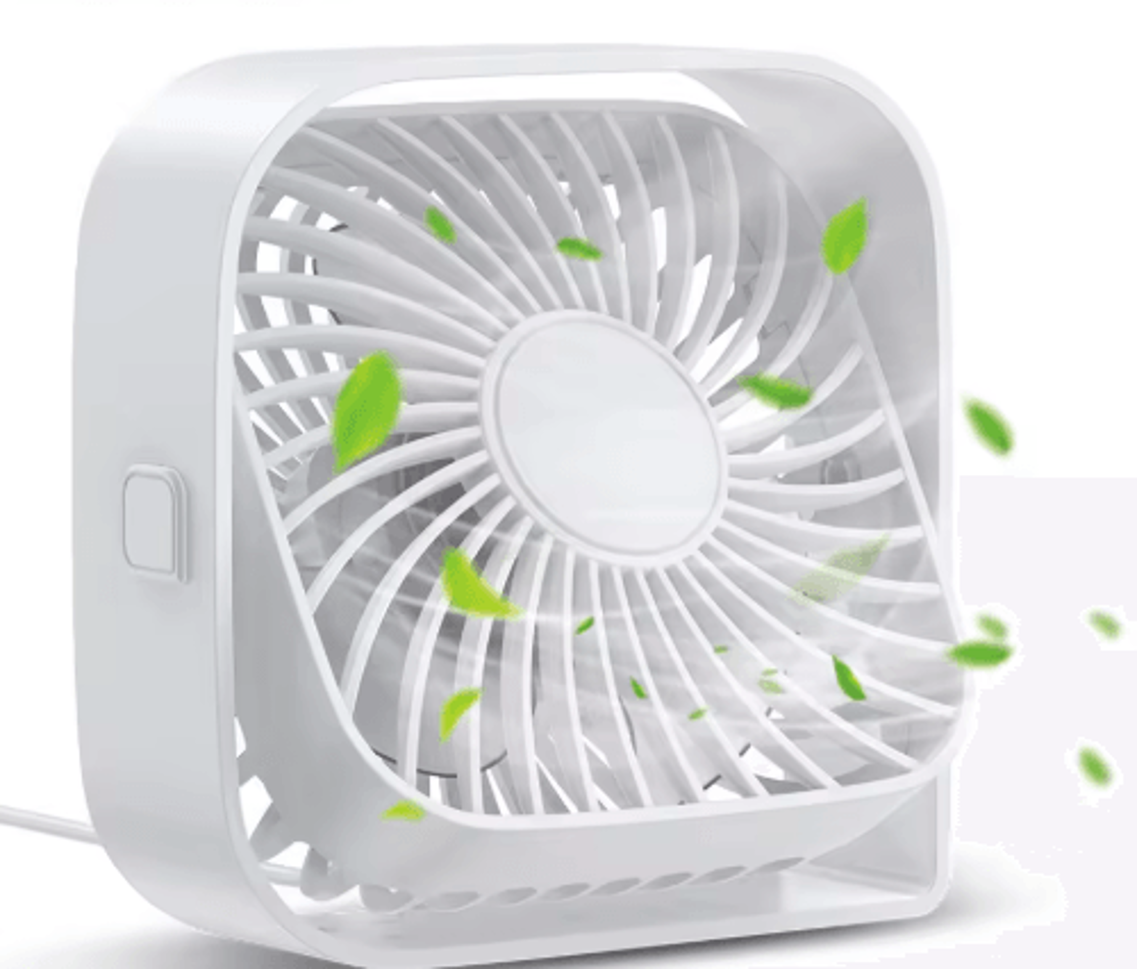 Portable USB Desk Fan With 360 Adjustable Head Quiet Speed Mini Personal Fan 0