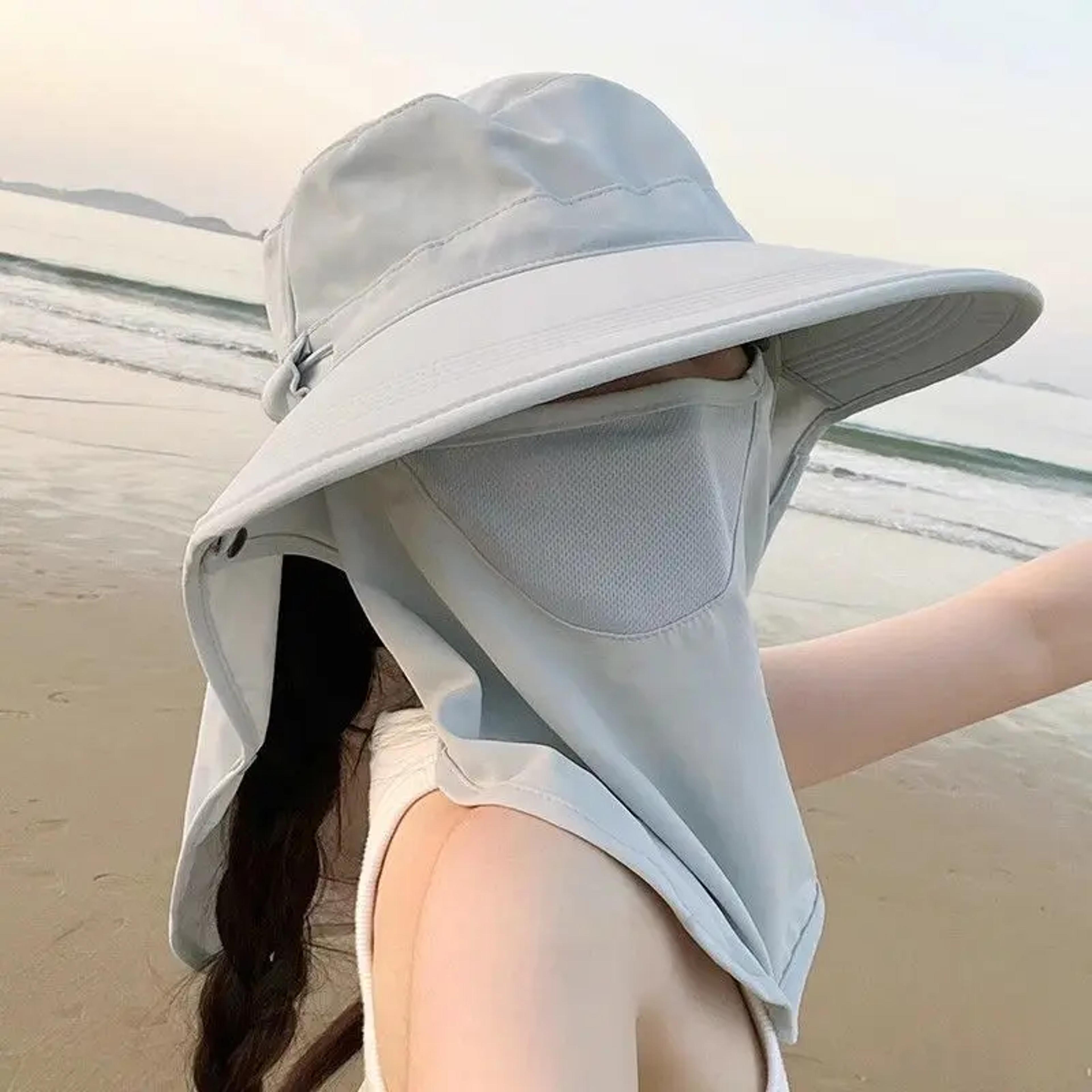 UV Shield Wide Brim Sun Hat With Face Cover For Fishing Hiking And Outdoor Adventure 7