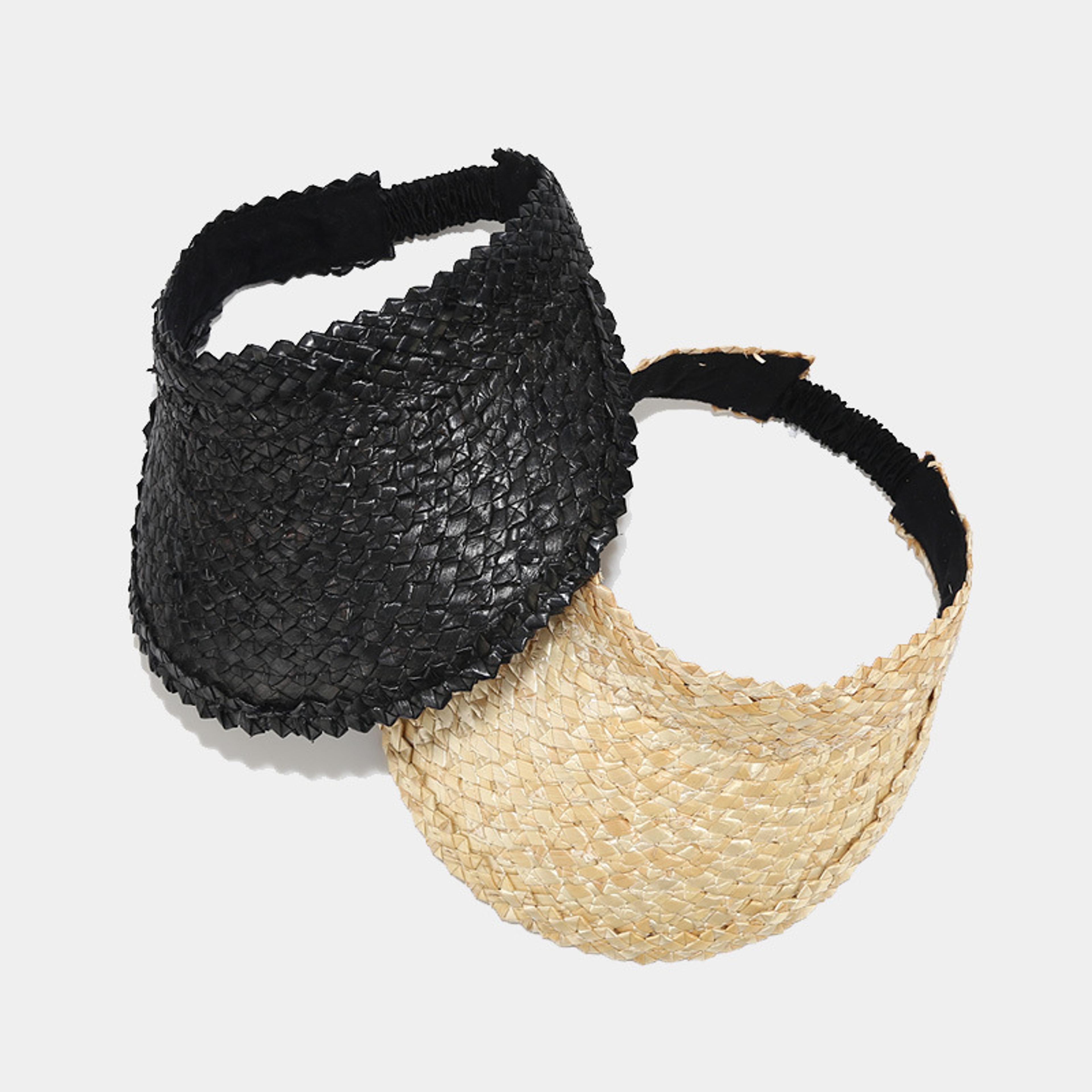 Handmade Raffia Straw Hat Open Top Sun Hat For Women With Ponytail Design For Beach  Summer Travel 4