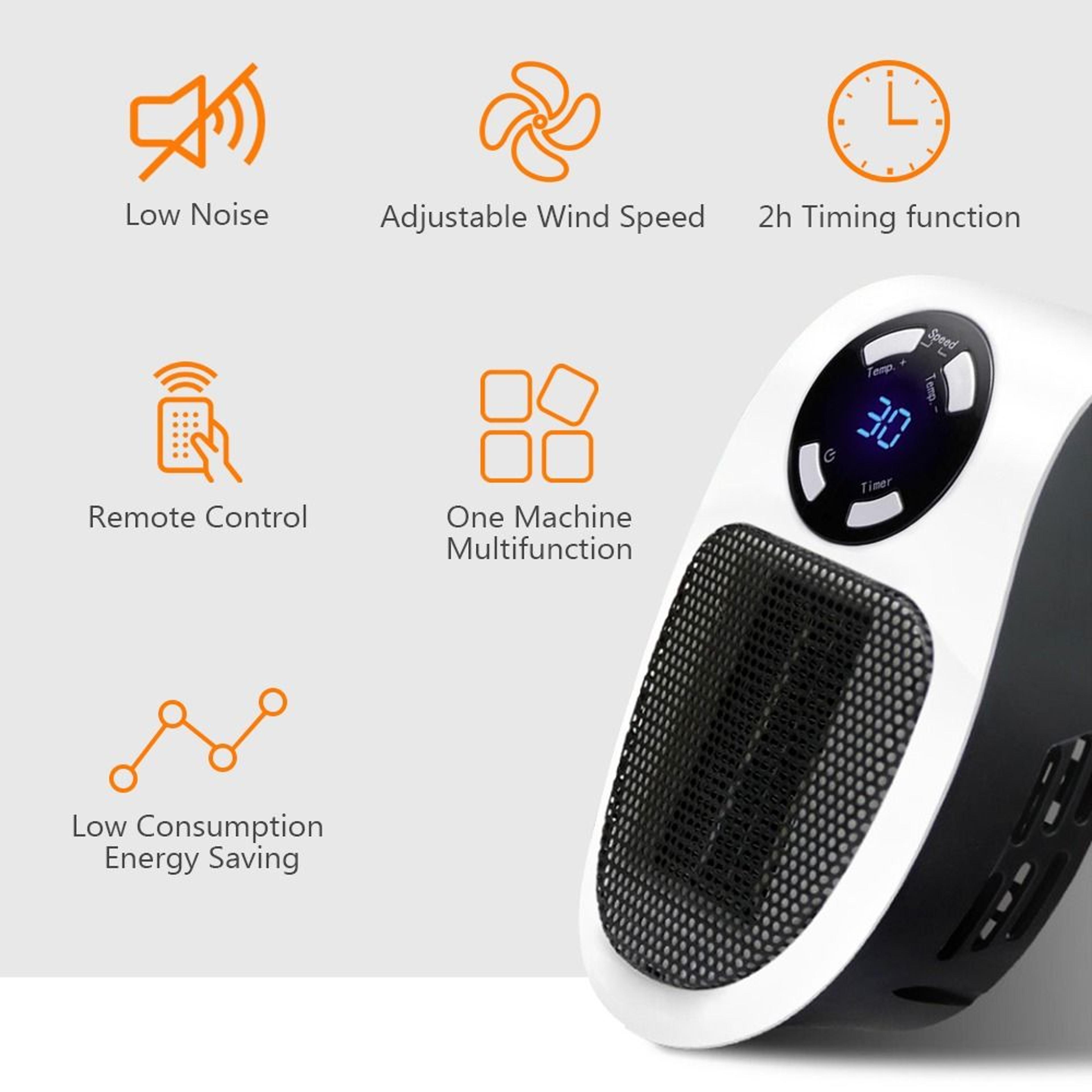 Portable Electric Home Room Heater Mini Radiator Remote Warmer Machine Wall Room Heater Home Applia 3