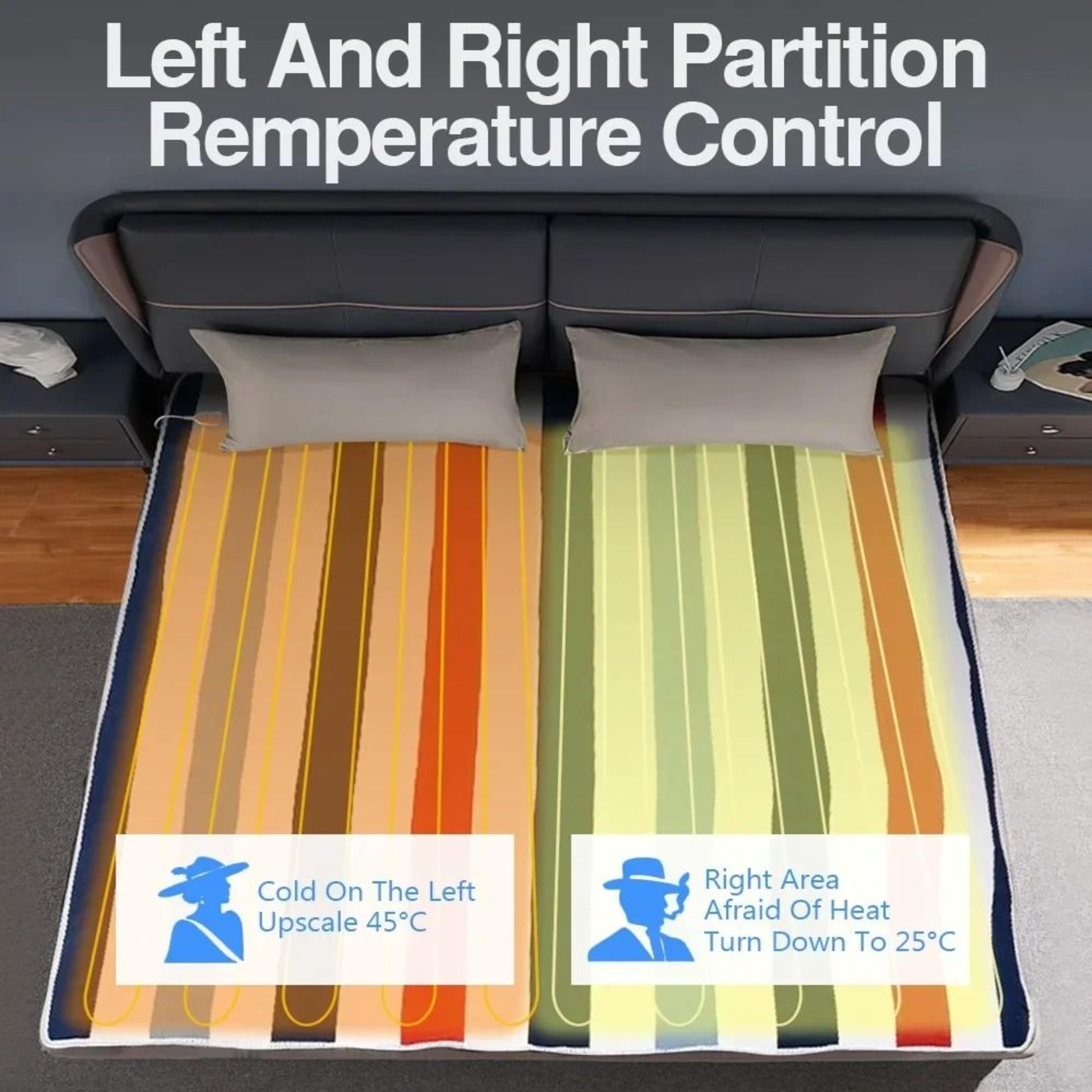 Electric Heating Blanket Electric Blanket Thicker Heaters Smart Control Heated Winter Carpet Mat Fo 1