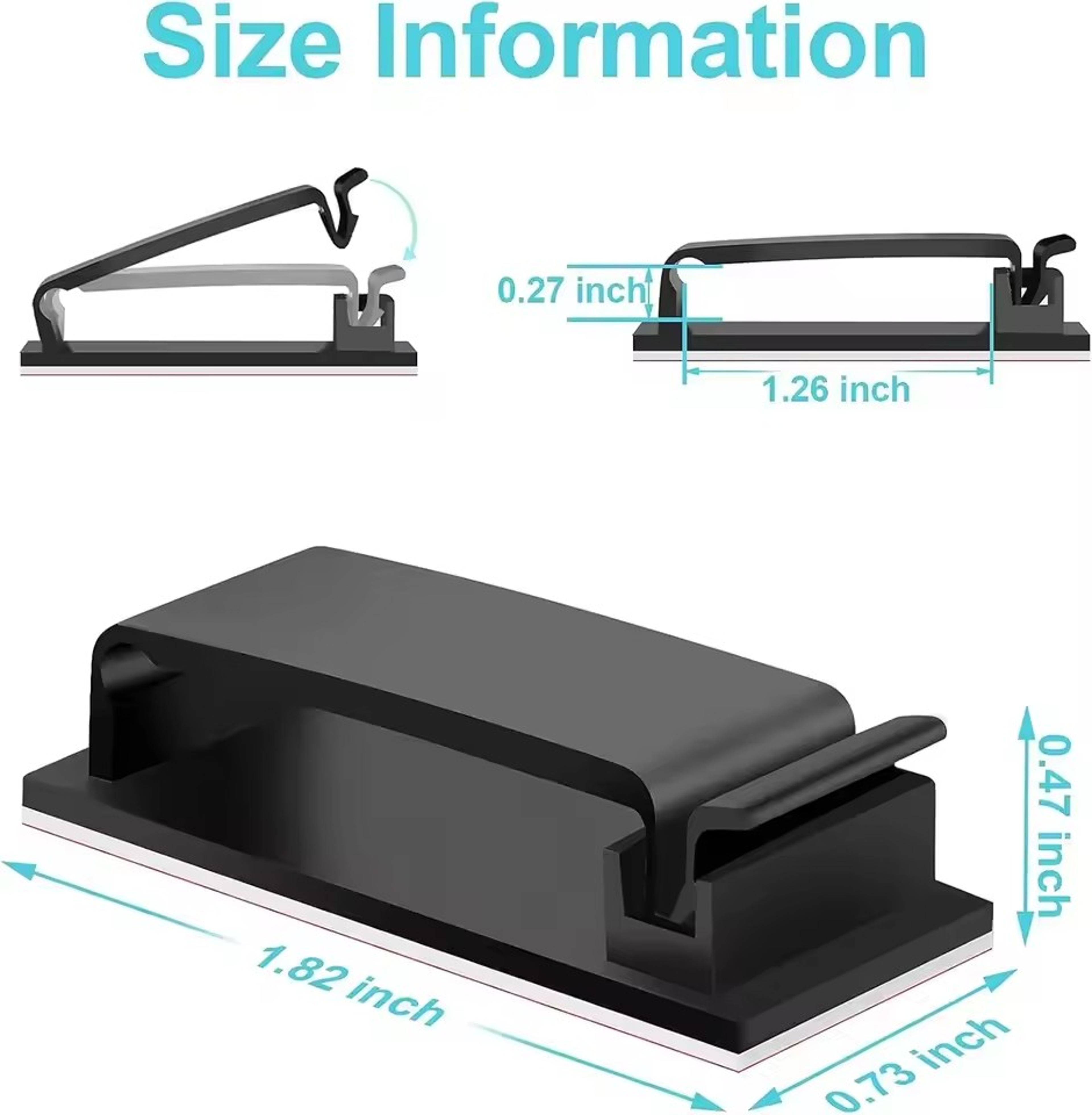 Selfadhesive Cable Organizer Cable Clamp Clips Holder Clamp For Management Car USB Data Cable Cord