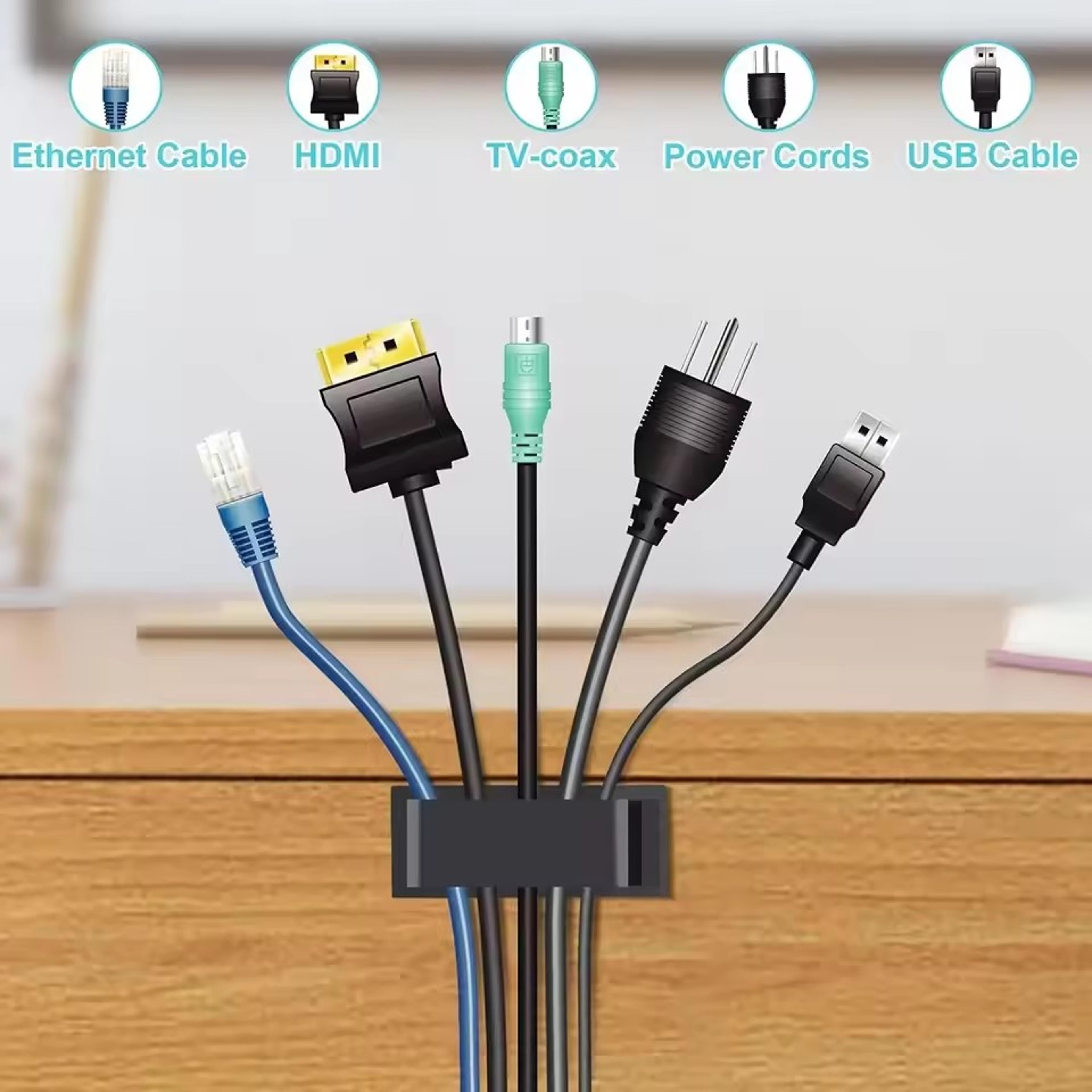 Selfadhesive Cable Organizer Cable Clamp Clips Holder Clamp For Management Car USB Data Cable Cord