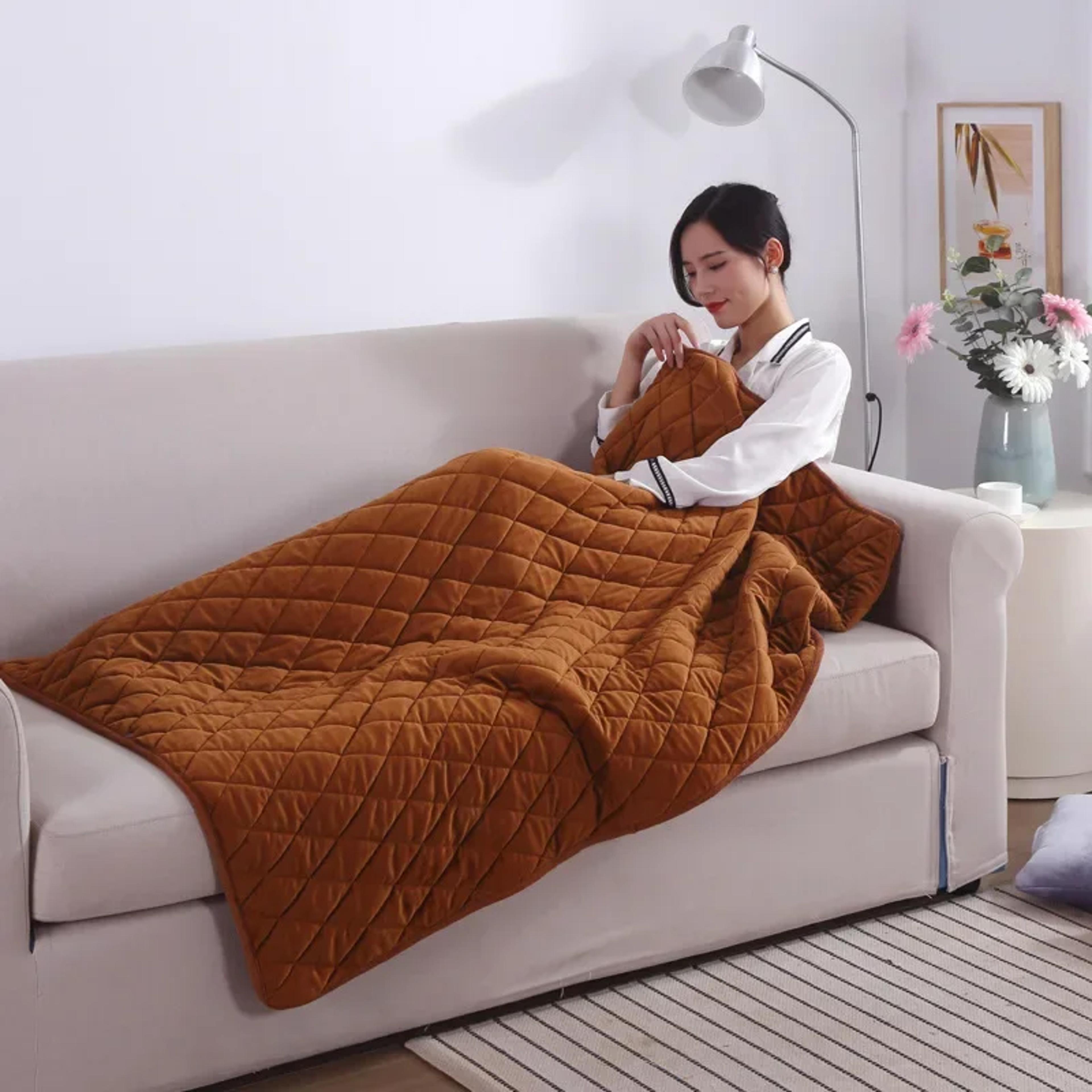 Winter Warm Portable Electric Heating Blanket USB Heating Shawl Blanket Powered Warmer Bed For Home 2