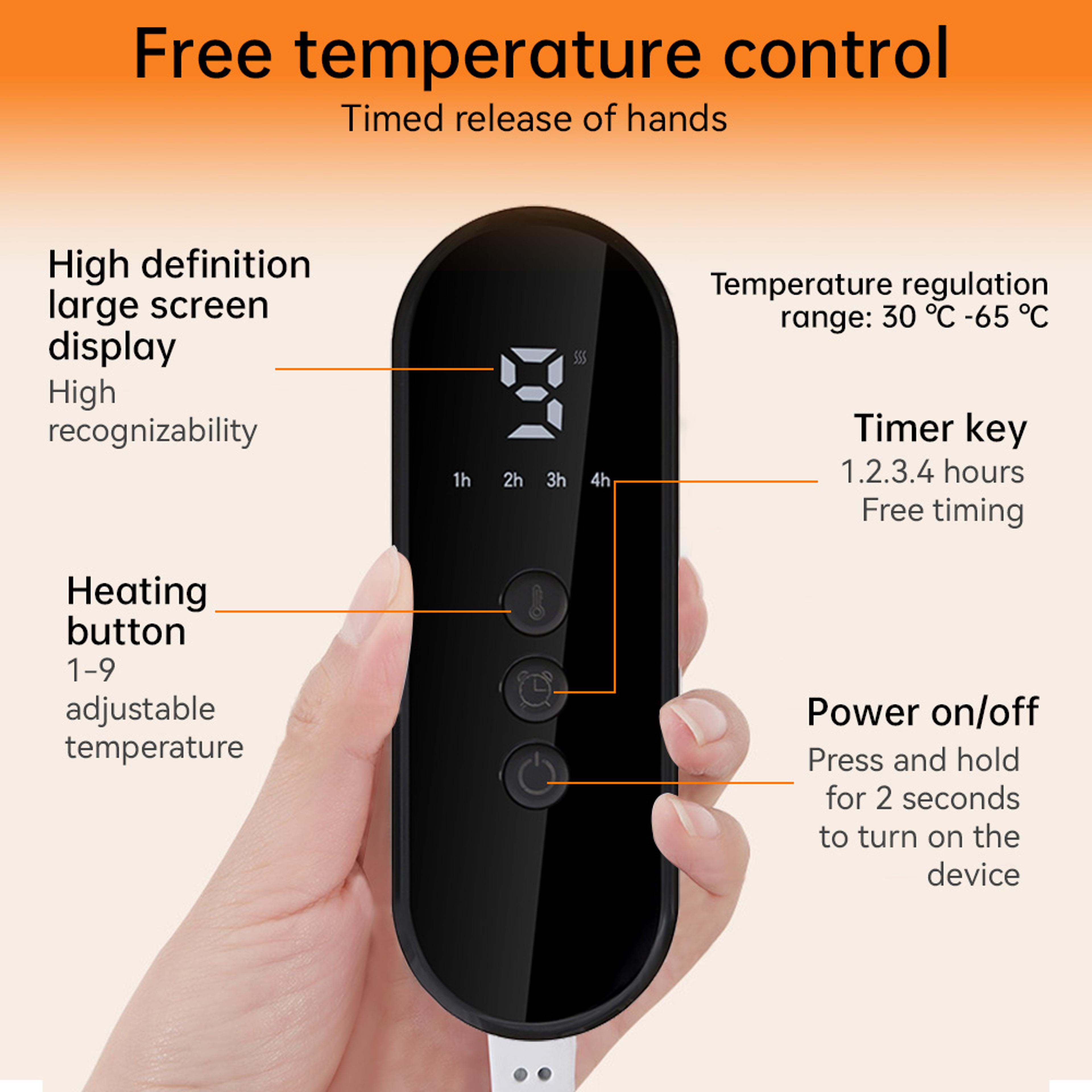 Electric Heated Foot Warmers Soft Feet Heating Pad 9 Gear Adjustable Temperature Electric Shoe Heat 4