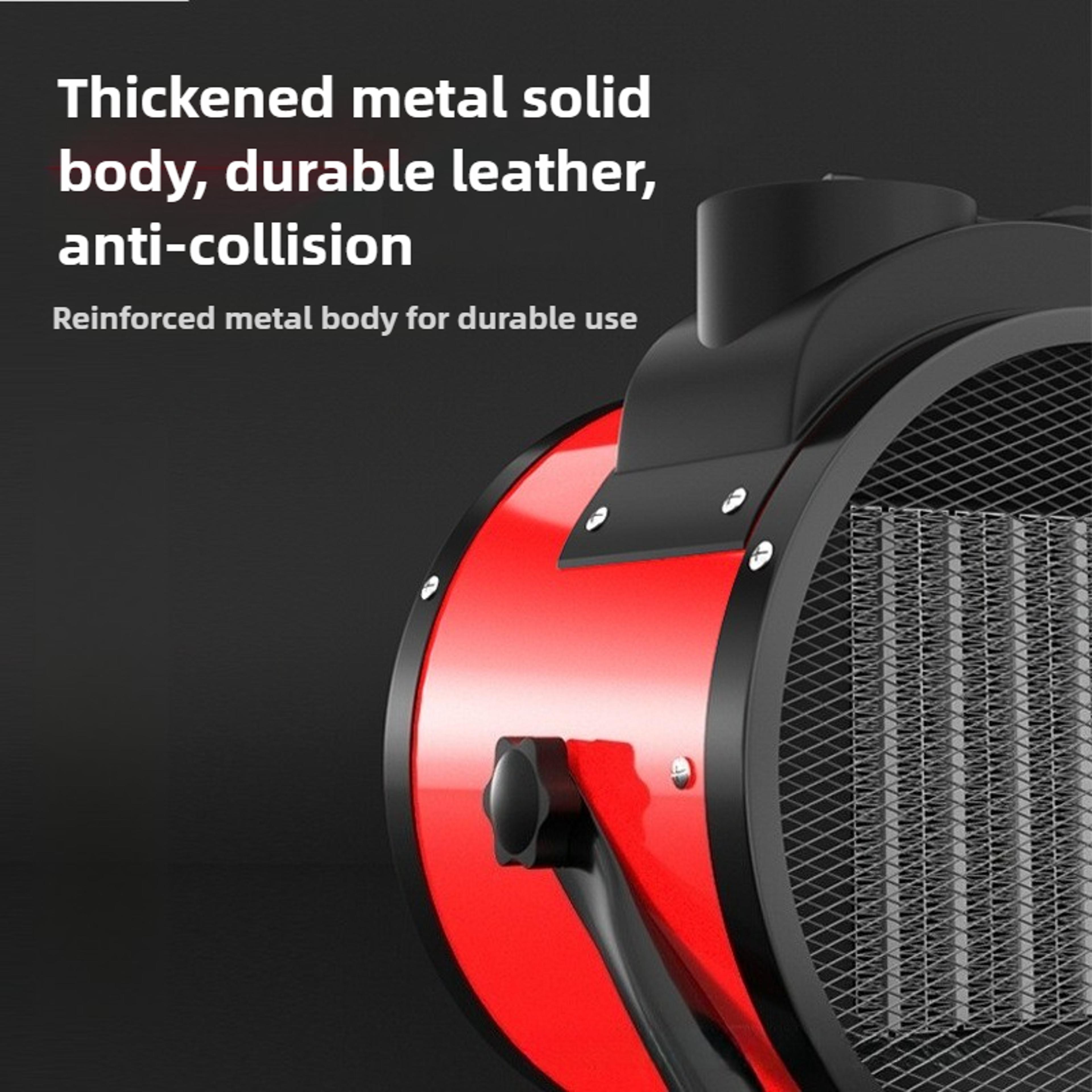 Portable Electric Space Heater With Fan Adjustable Thermostat Heat Fan Mode Overheat Tip Over Prote 3