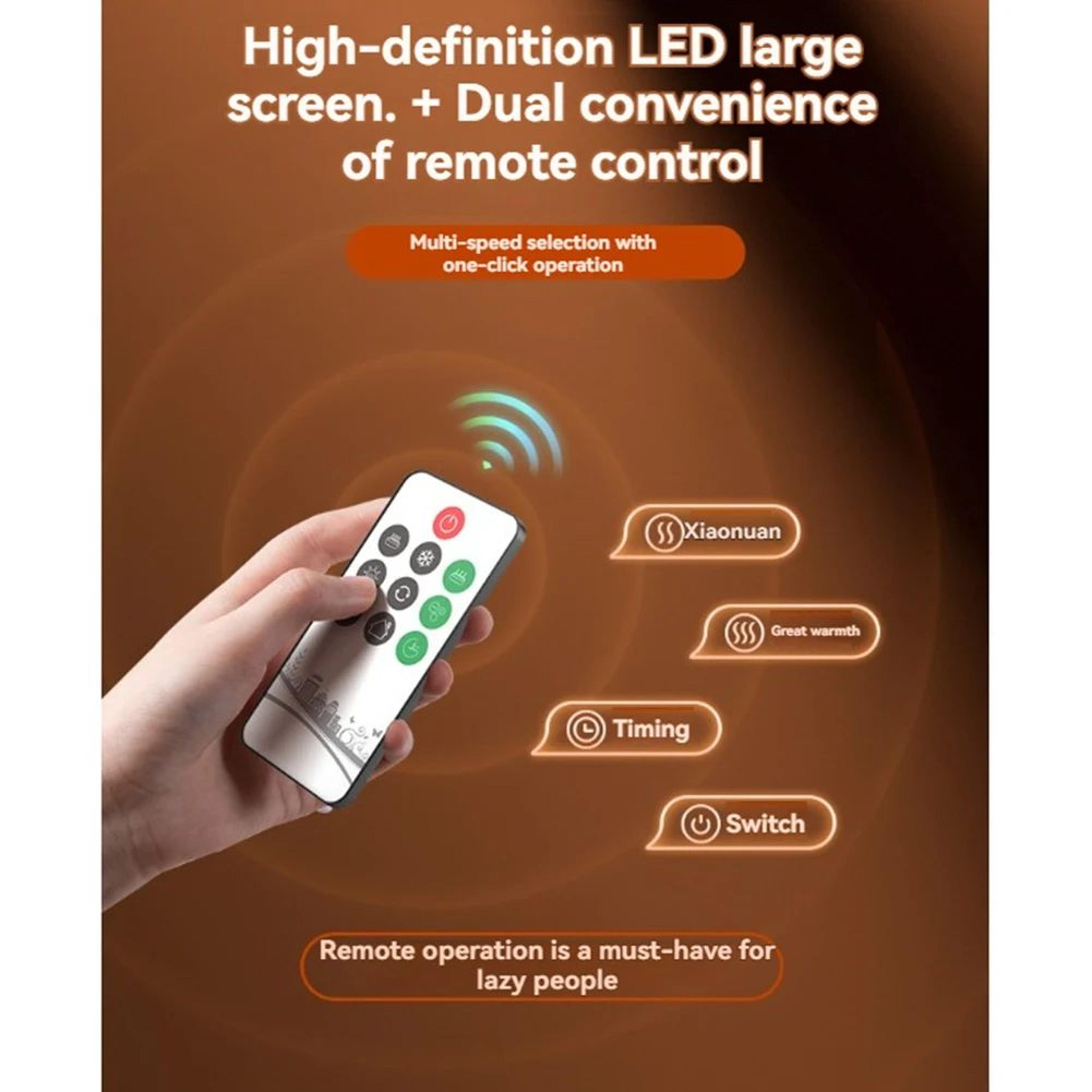 Intelligent Desktop Space Heater Powerful PTC Ceramic Fast Heating Settings For Home Office And Bed 4