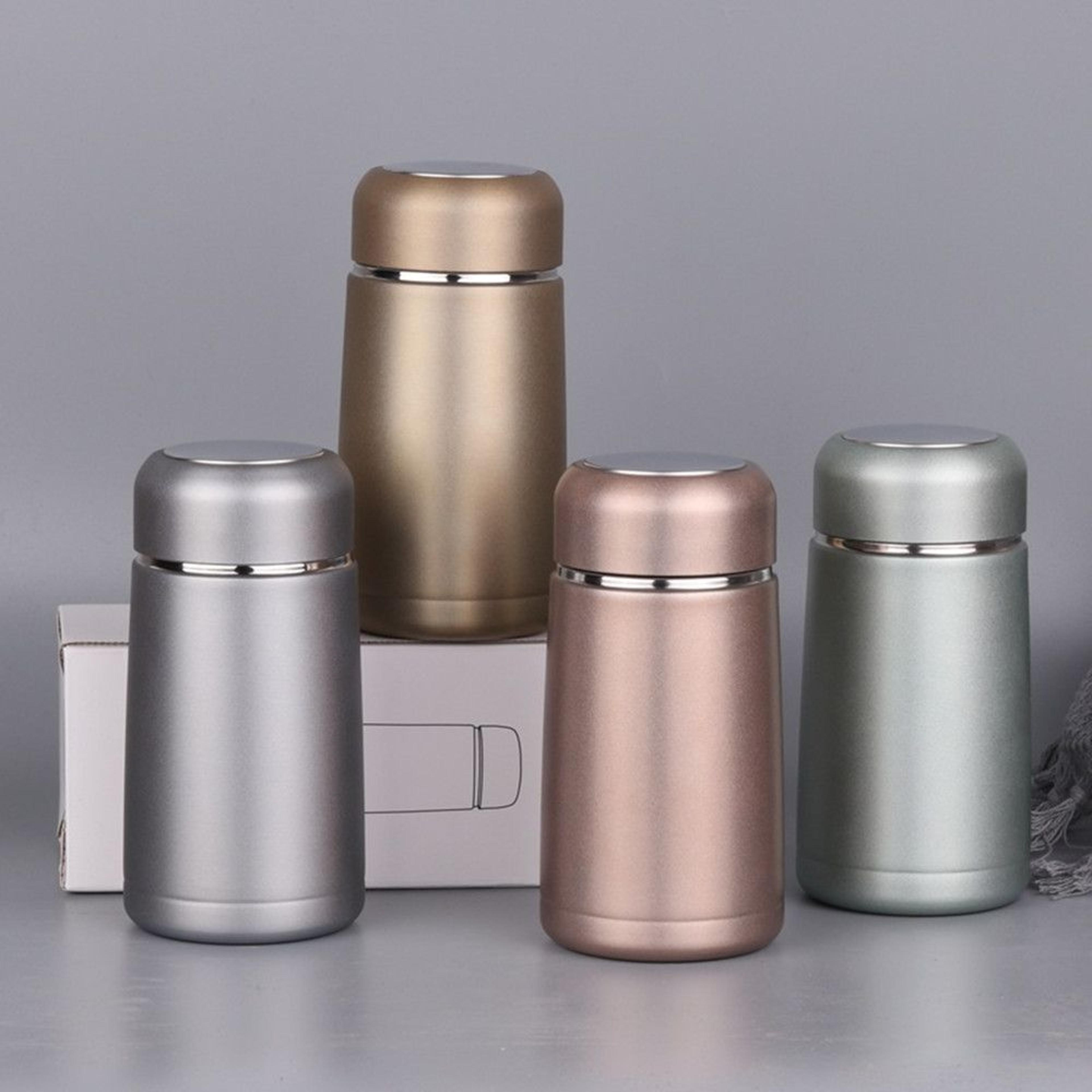 stainless steel mini cute coffee vacuum thermos, travel drink water bottle, portable thermoses cup