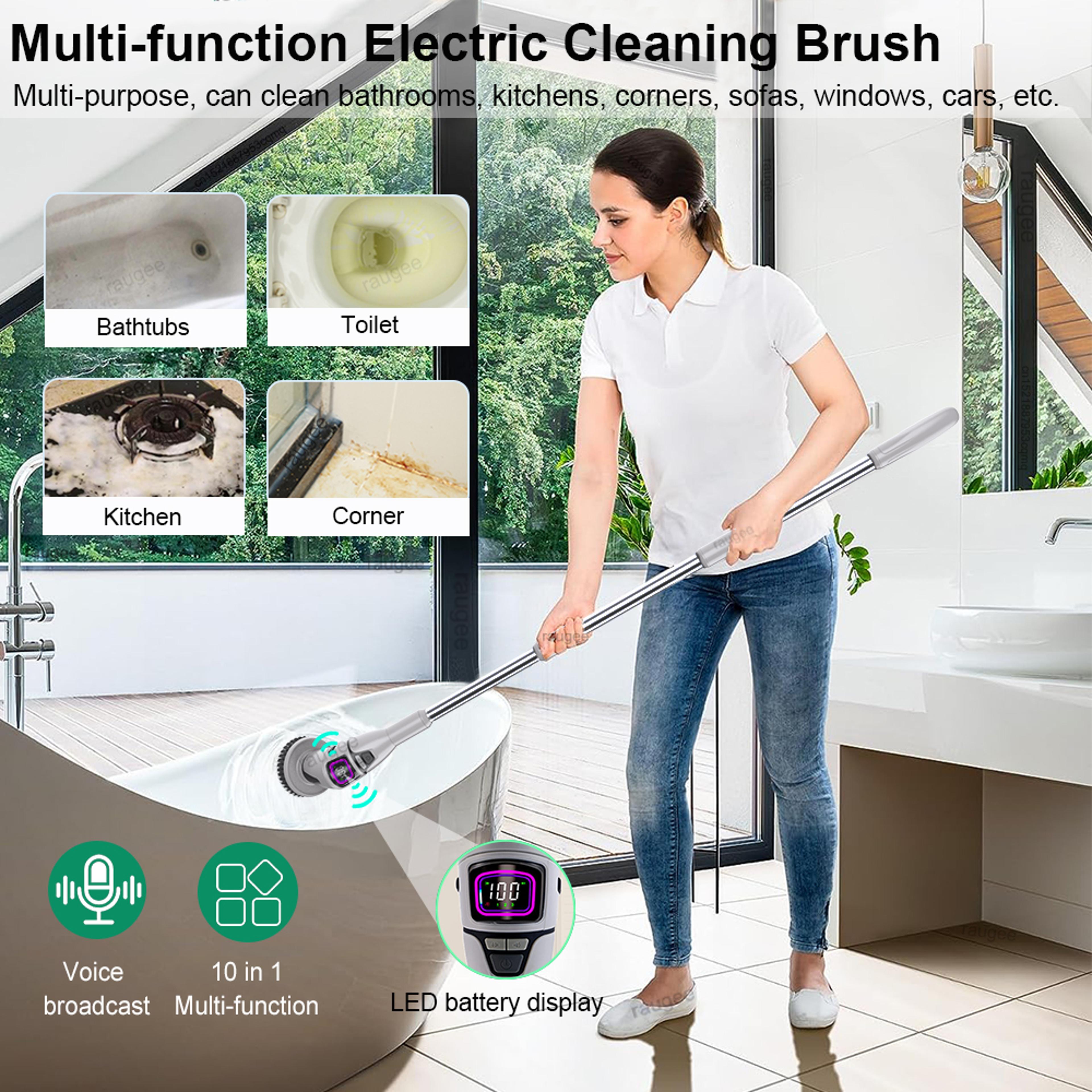 Wireless Electric Bathroom Cleaning Brush Multifunctional Spin Scrubber For Kitchen And Toilet 1