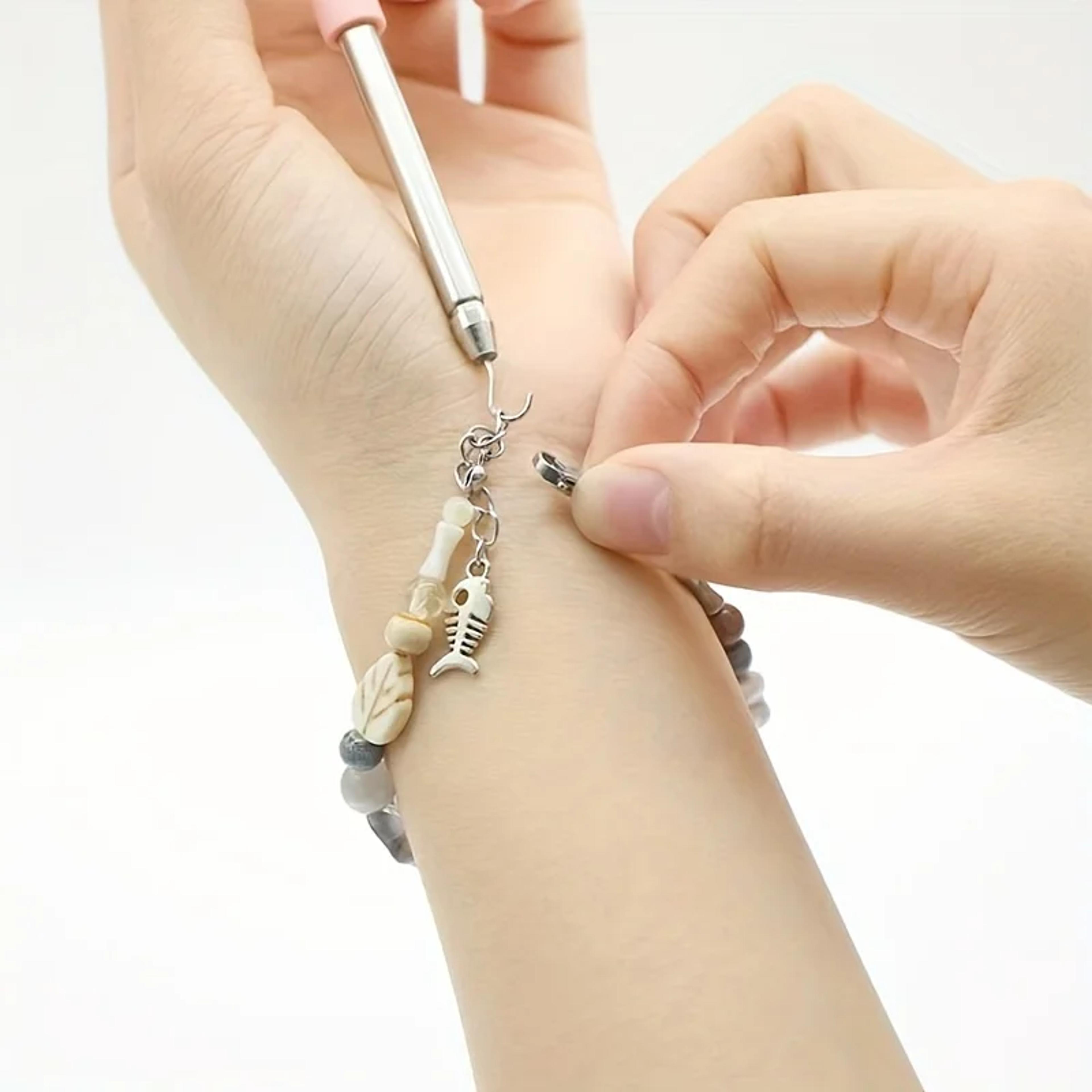 Jewelry Helper Bracelet Tool Fastening Aid Pliers Unfasten Hooking Equipment For Crafting 3