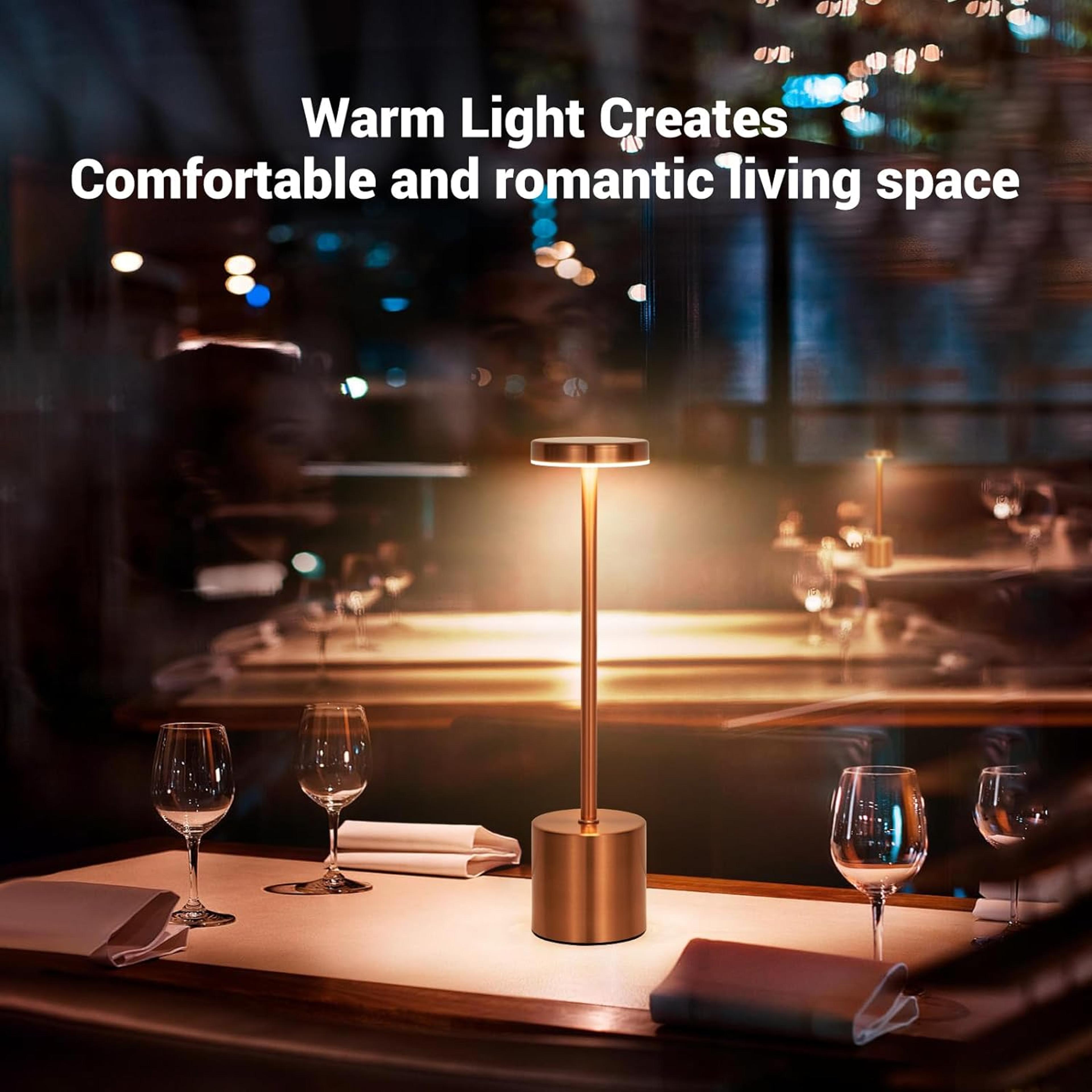 LED Table Lamp Wireless USB Type C Rechargeable Touch Sensor Night Light For Outdoor Bedroom Decor 2