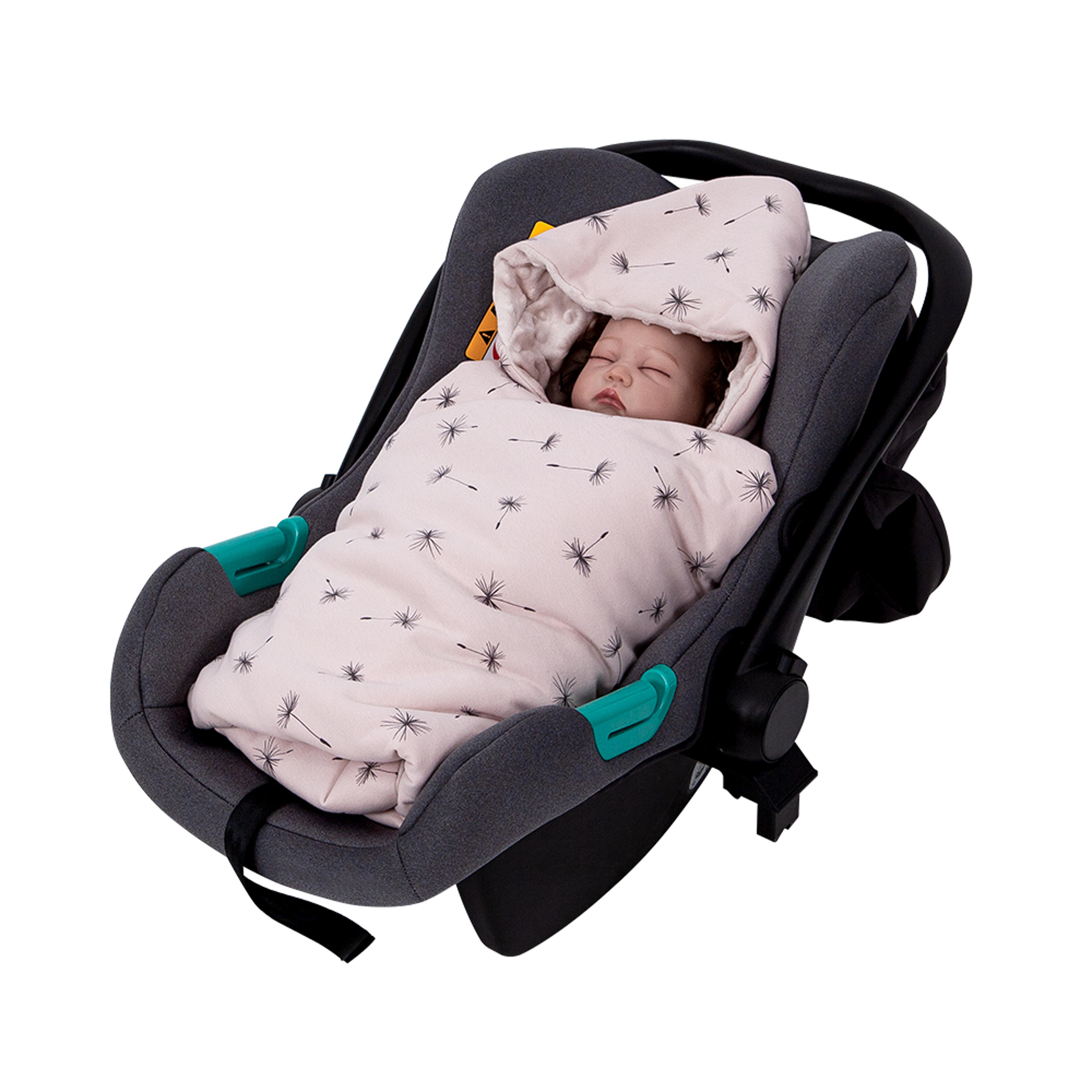 Portable Newborn Baby Blanket With Hooded Windproof Swaddle Ideal For Baby Car Safety Seats Warm An 1