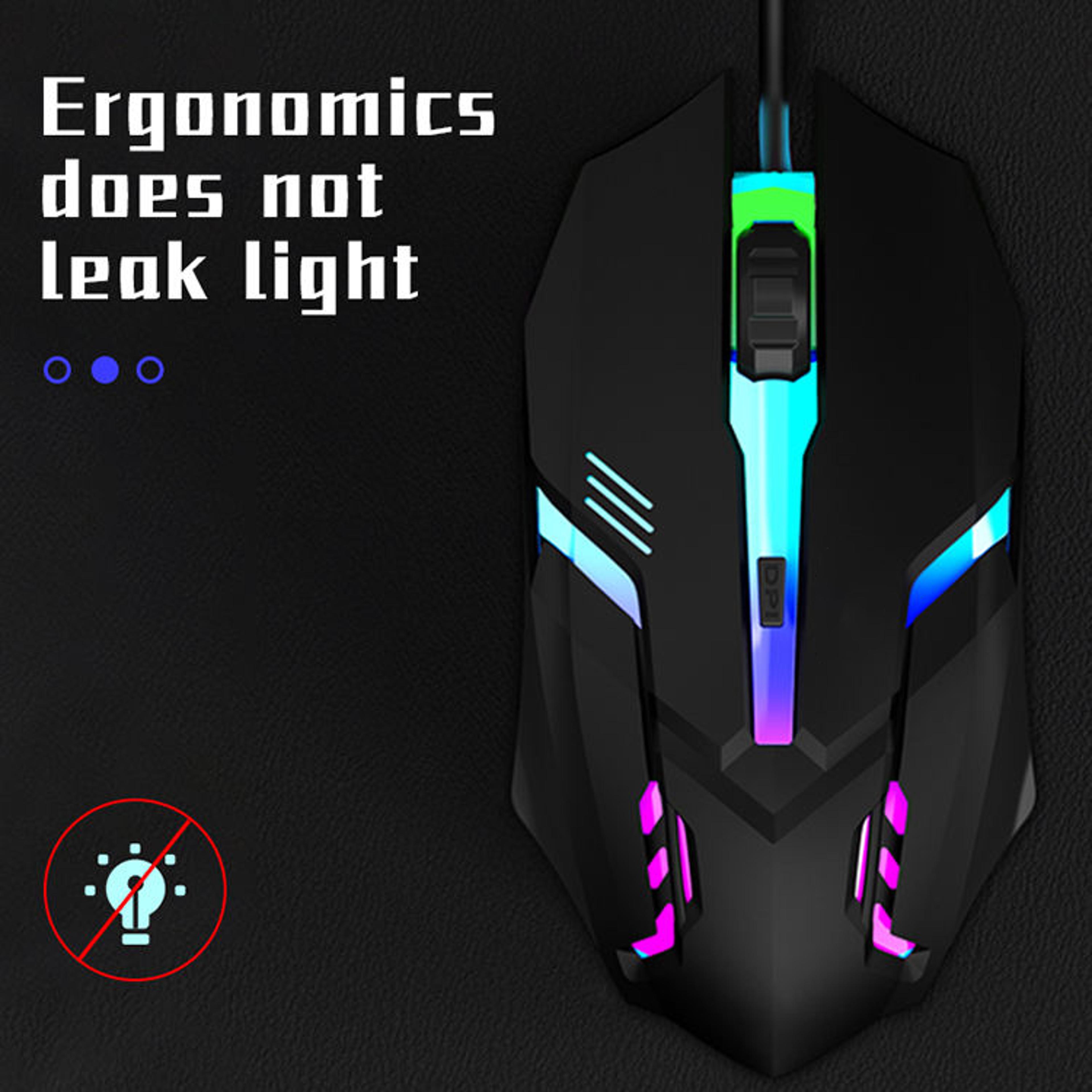 HighQuality Ergonomic Gaming Mouse With 4Button USB RGB Backlit Mouse For Desktop And Laptop Comput 2