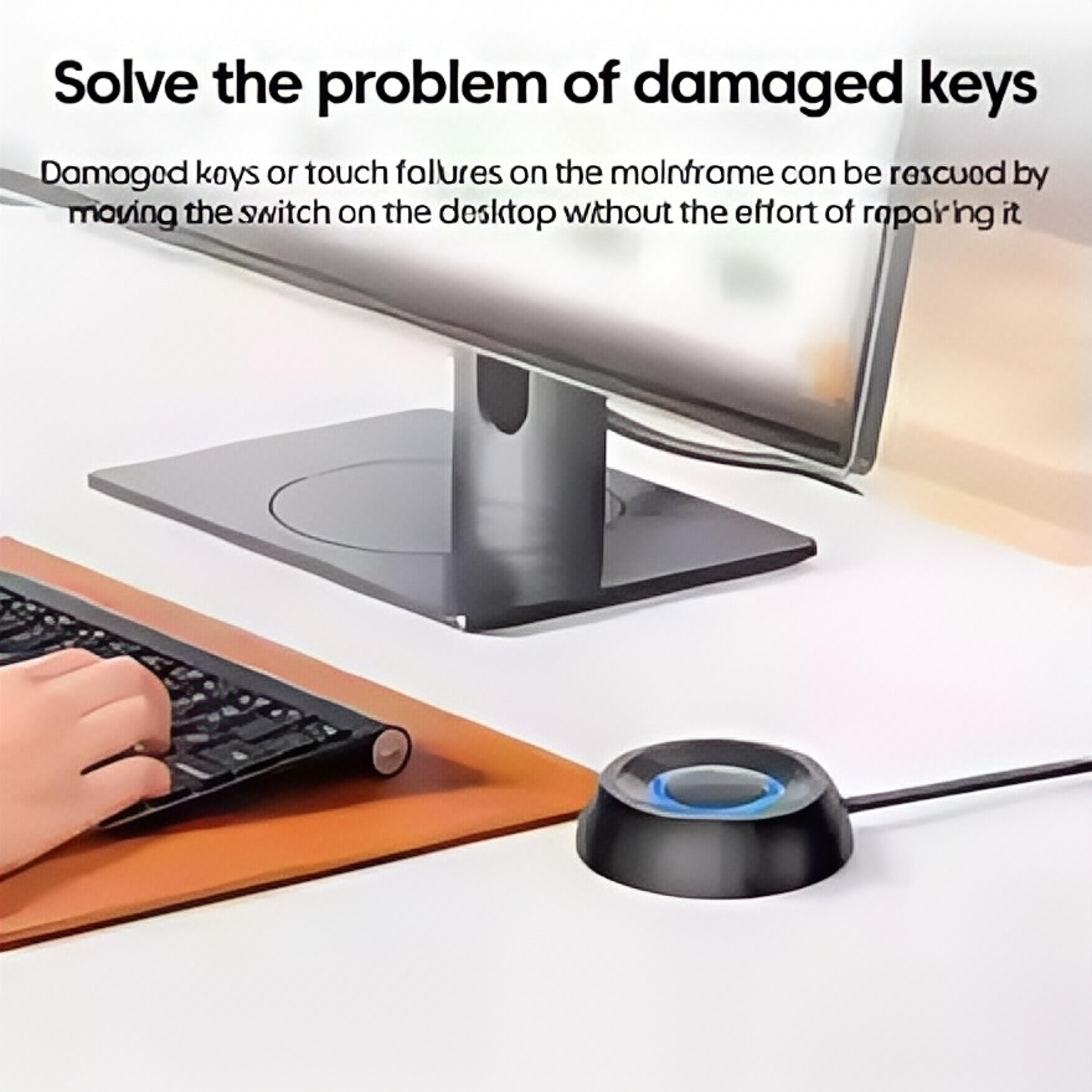 External Desktop PC Switch With LED Motherboard Power Button Extension Cable For Computer Startup H 3