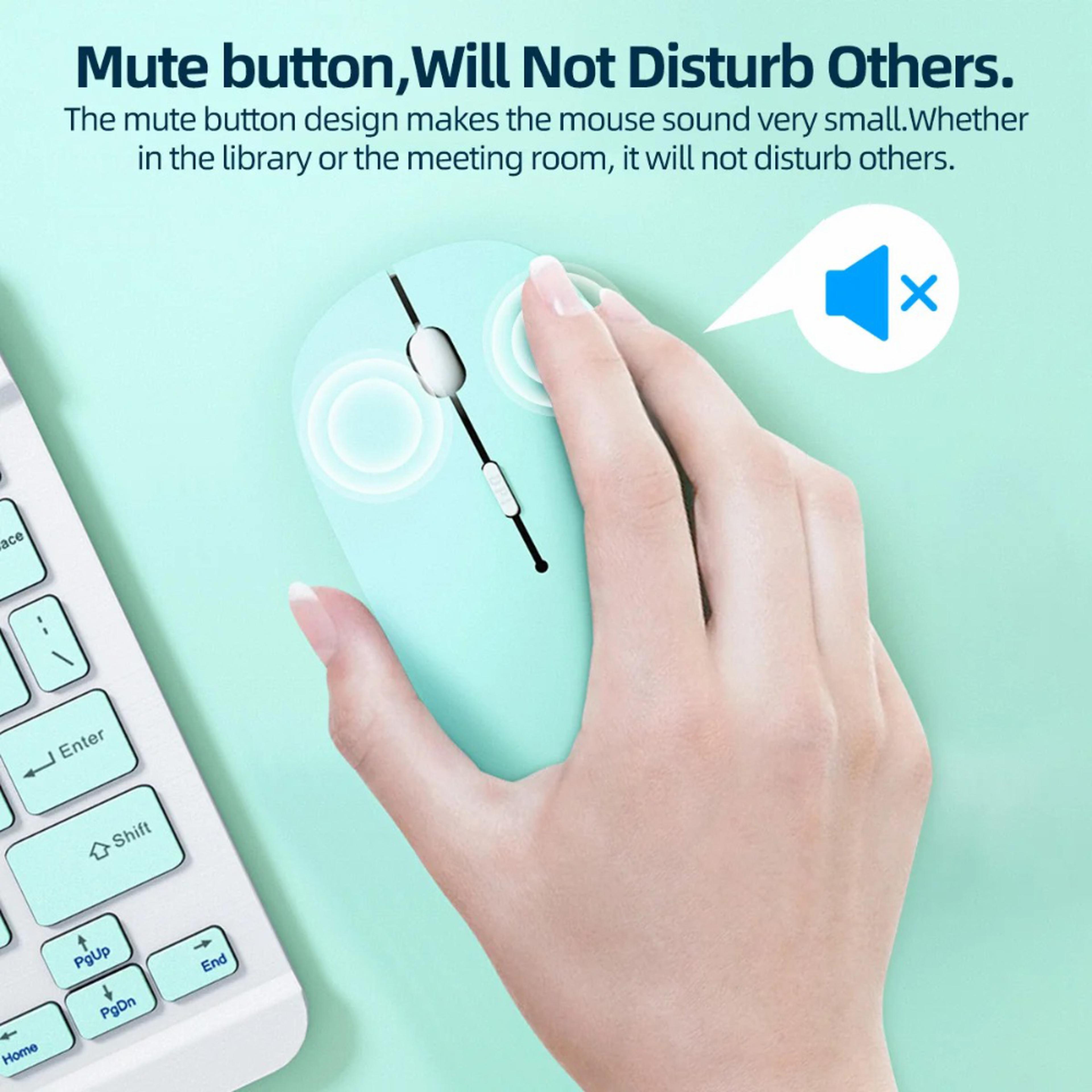 Noiseless Wireless Mouse Silent Bluetooth Gaming Mouse For IPad Laptops And Samsung Tablets 3