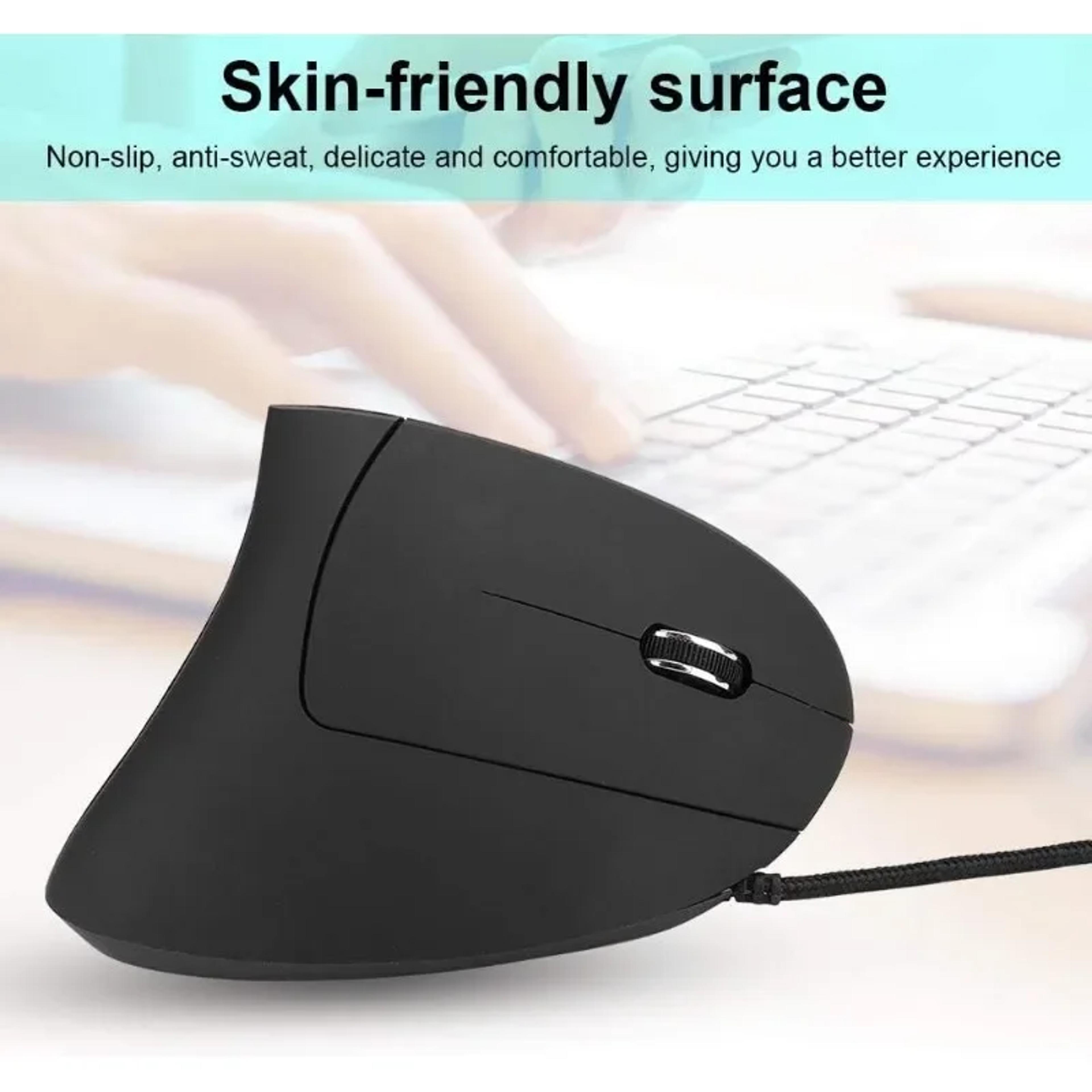 4 Level DPI Adjustable Vertical Optical Mouse Ergonomic USB LED Wired Gaming Mouse For Windows PC L 3