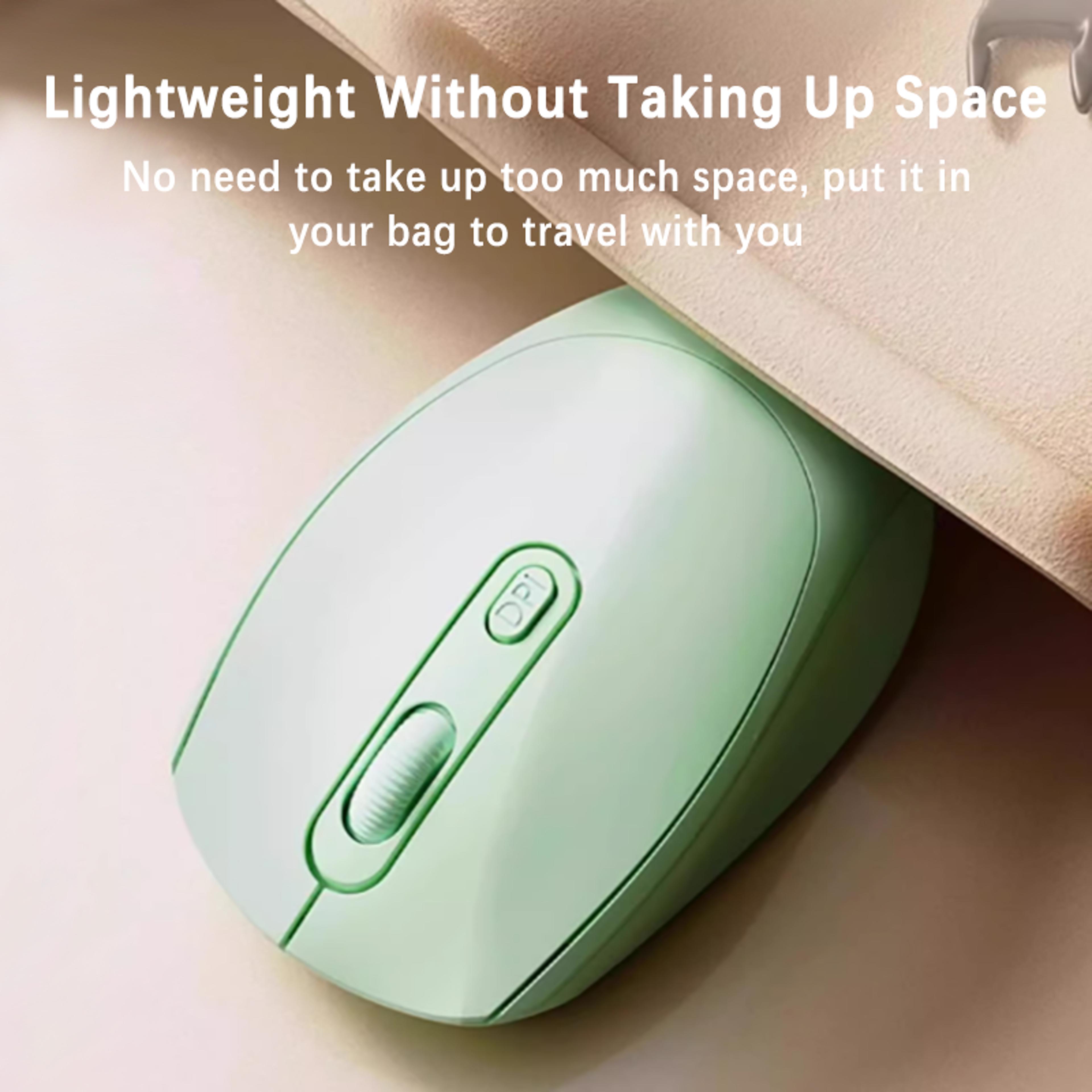 BluetoothCompatible Ergonomic Wireless Mouse With Dual Mode USB Receiver For Laptop PC Notebook 0