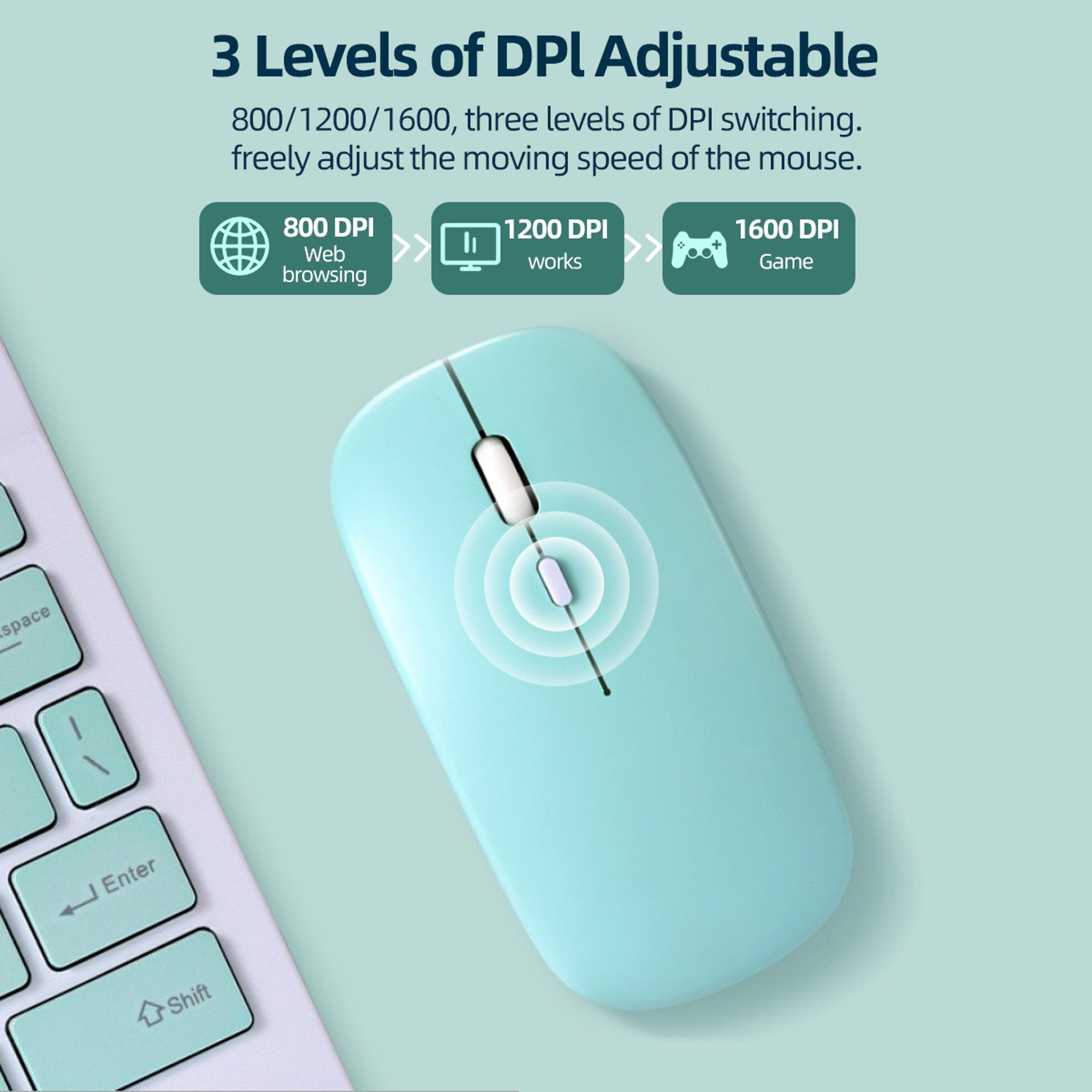 Wireless Bluetooth Mouse For IPad Samsung MatePad Android Windows Tablet  BatteryPowered Mouse For  2