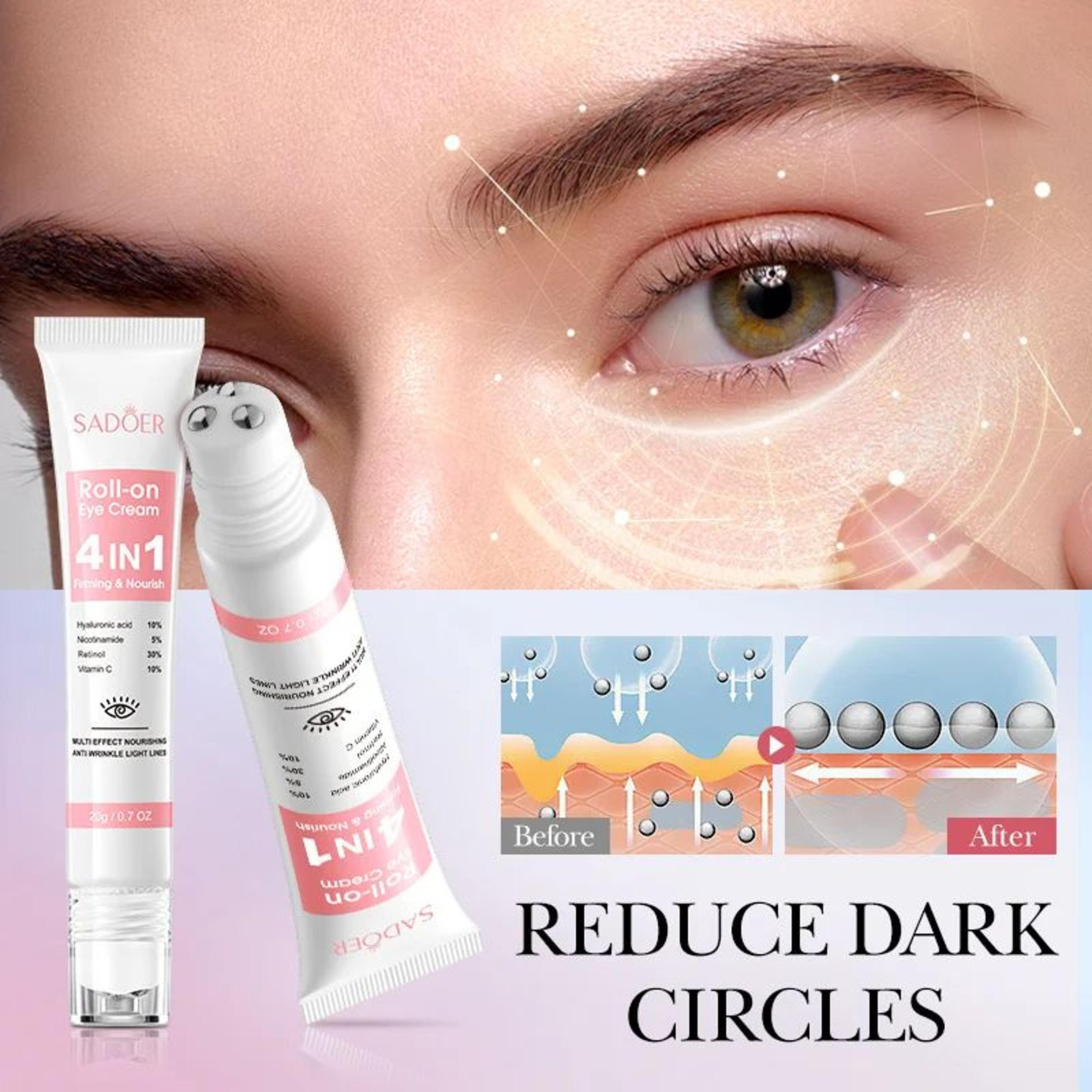 retinol instant eye bag remove cream, anti-wrinkle firming, fade fine lines, anti dark circle puffiness brightening