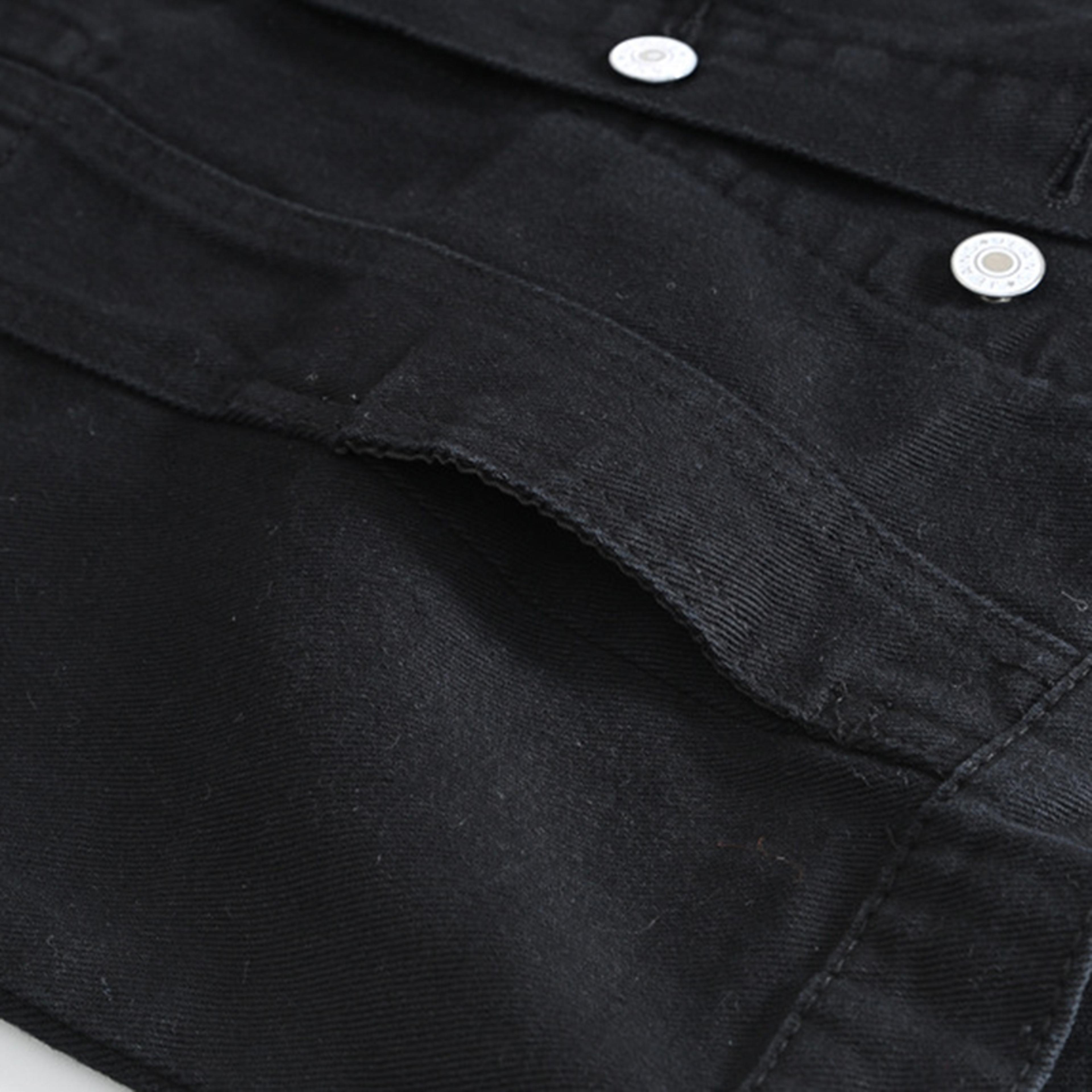 Mens Black Jean Vest Slim Fit Denim Waistcoat Fringe Sleeveless Tank Top 3
