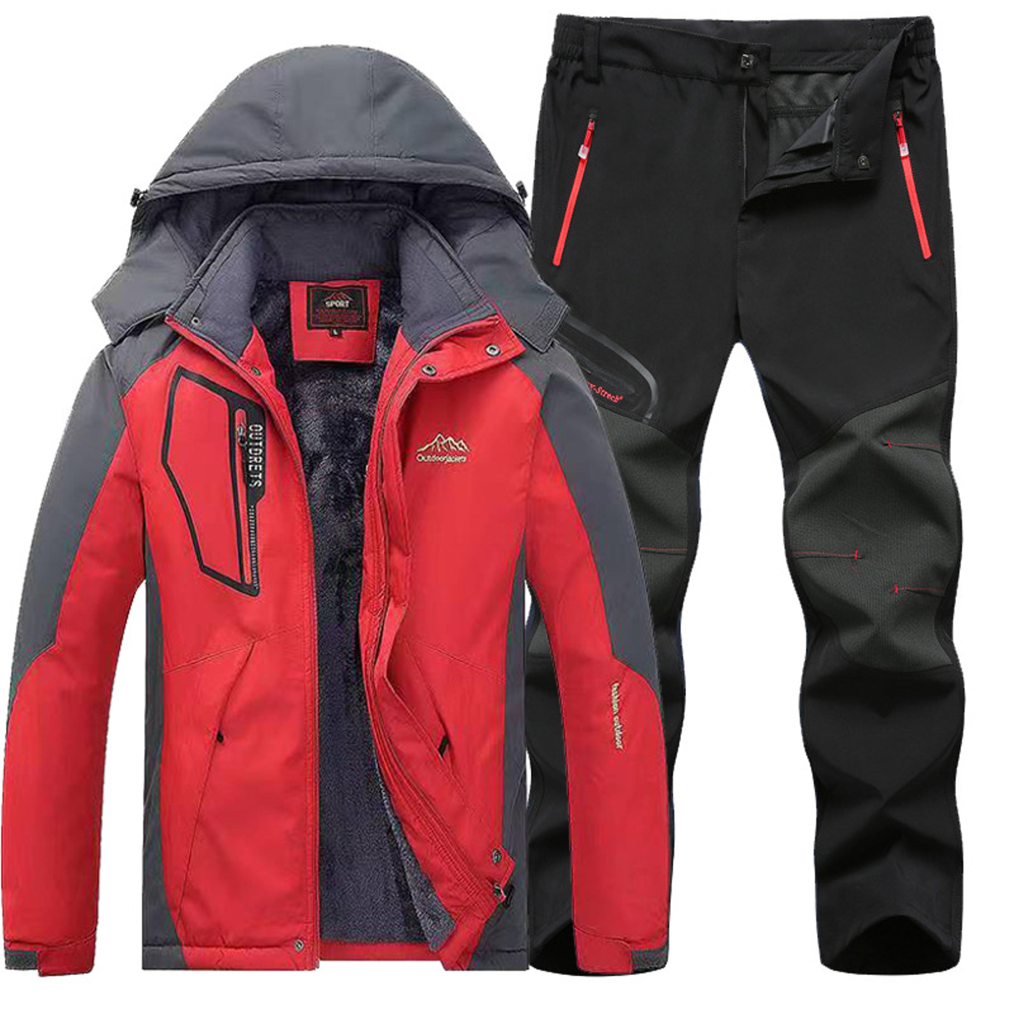 Mens Ski Suit Windproof Waterproof Winter Ski Wear Handsome Outdoor Sports Suit For Warmth 9