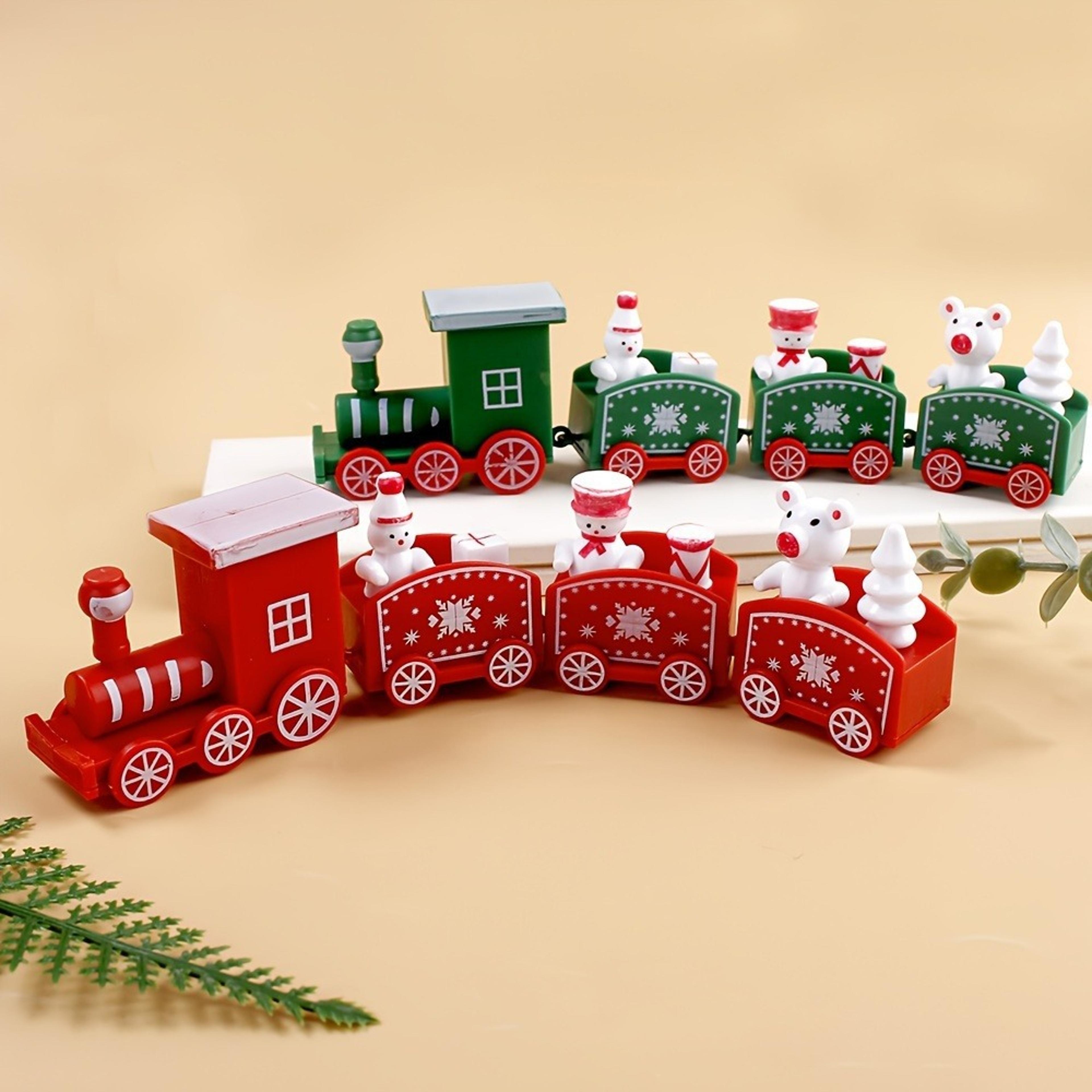 Christmas Plastic Train Merry Christmas Decorations For Home Xmas Tree Ornament Navidad Noel Happy  0
