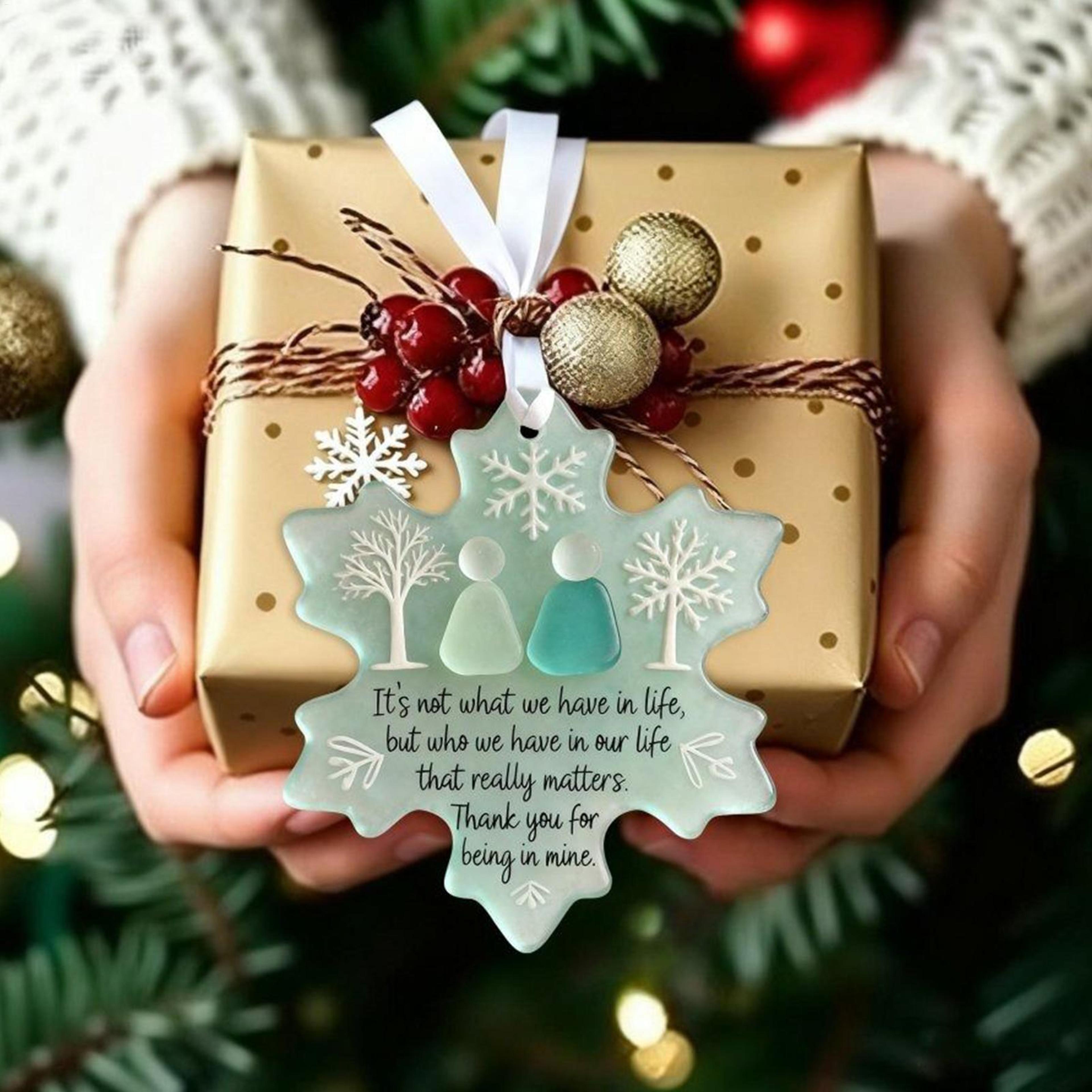clear snowflake ornament for festival, snowflake ornaments friendship festive, acrylic pendant