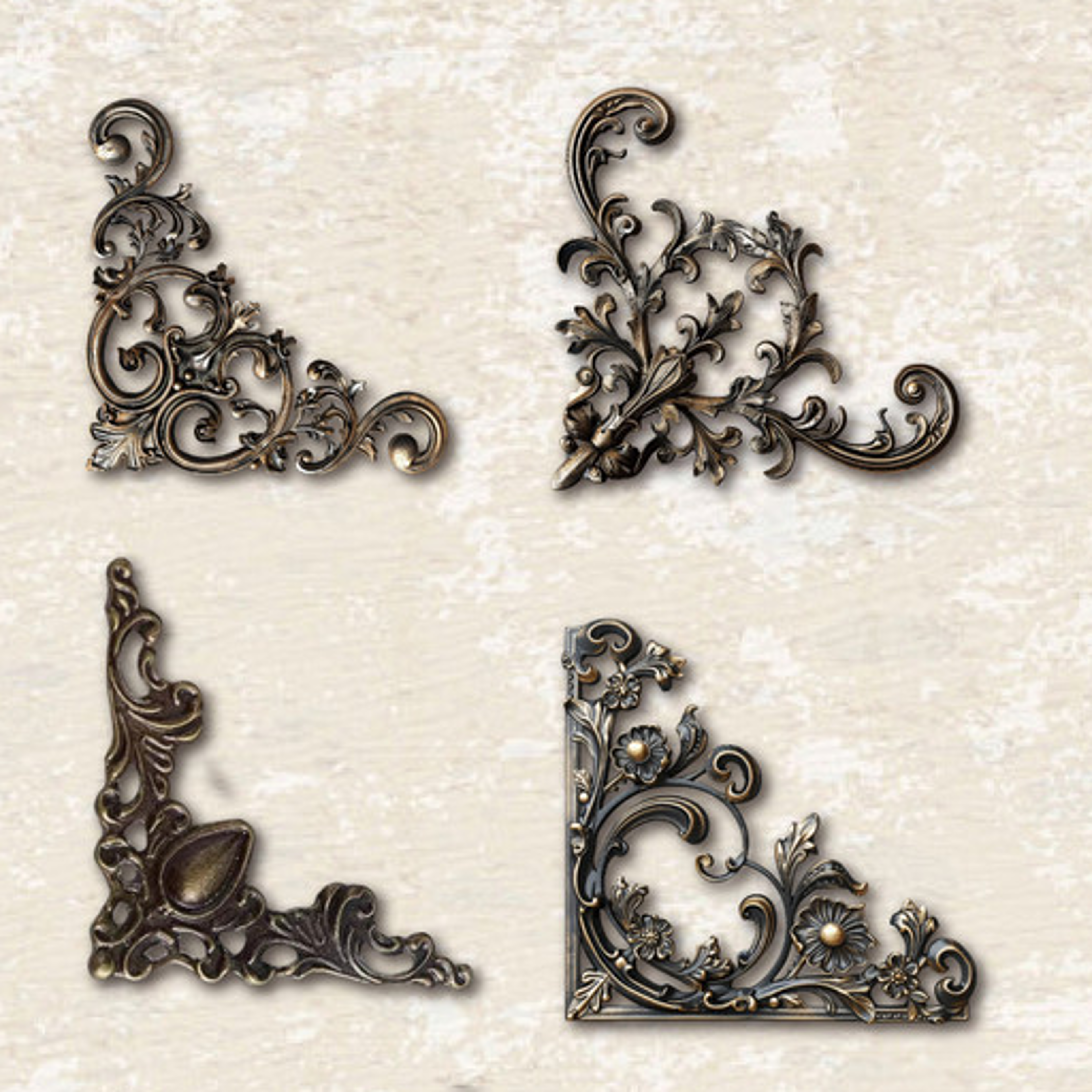 Retro Hollowed Corner Stickers for Junk Journal Vintage Photo Frames Scrapbooking Material