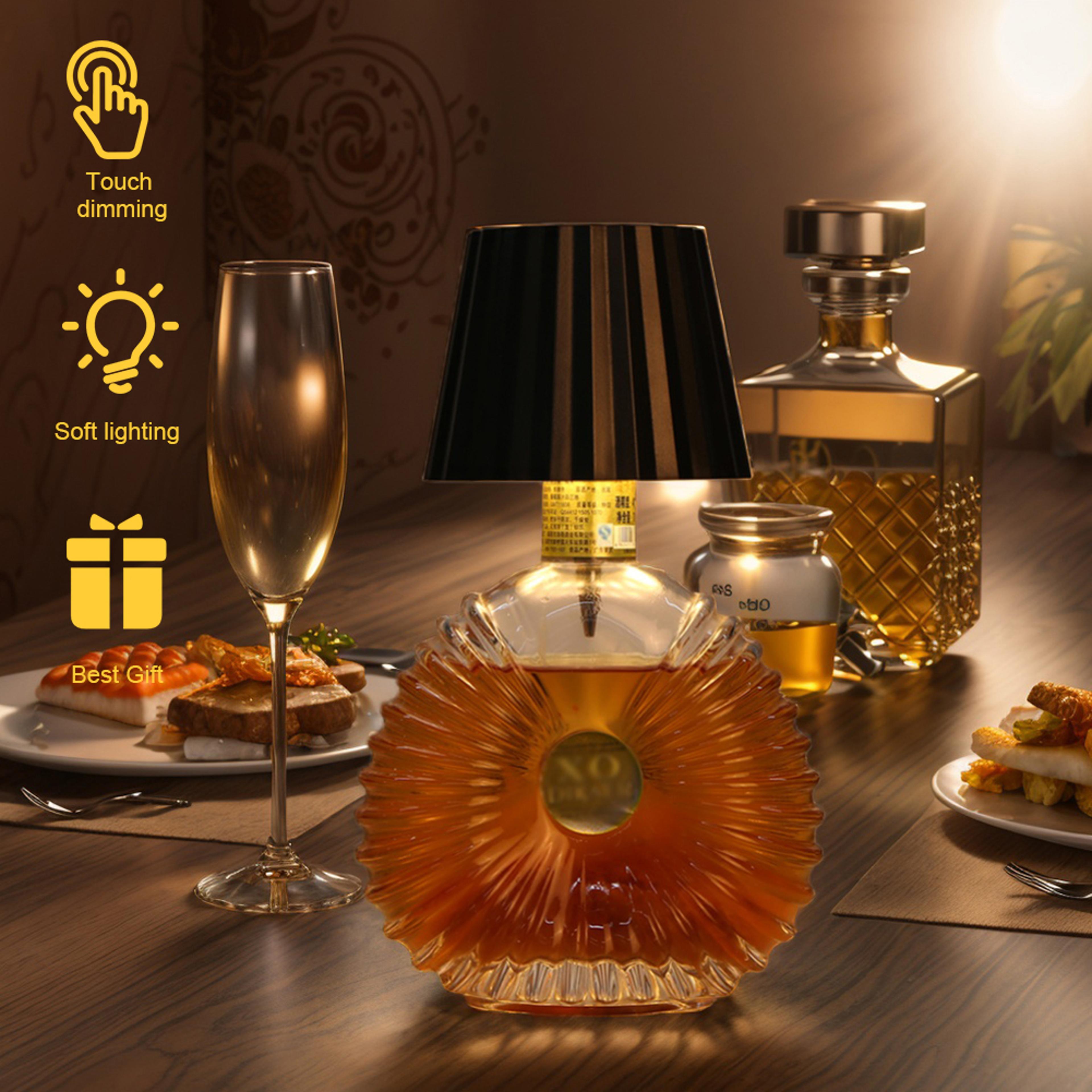 Portable LED Wireless Bottle Lamp Touch Dimmable Table Lamp For Restaurant Bar 2