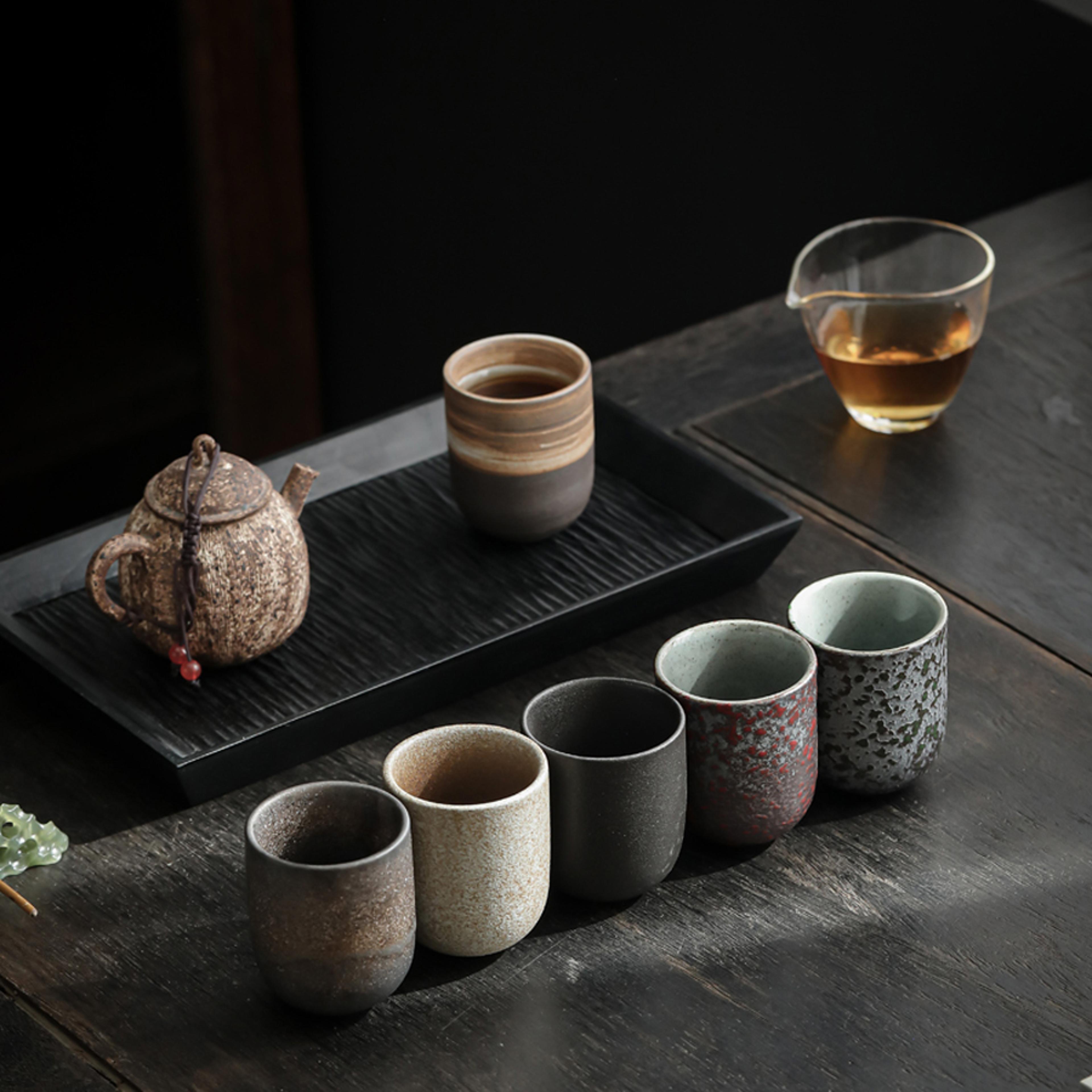 Japanese Stoneware Tea Mug New Vintage Ceramics Kung Fu Sake Coffee Cups Drinkware 1