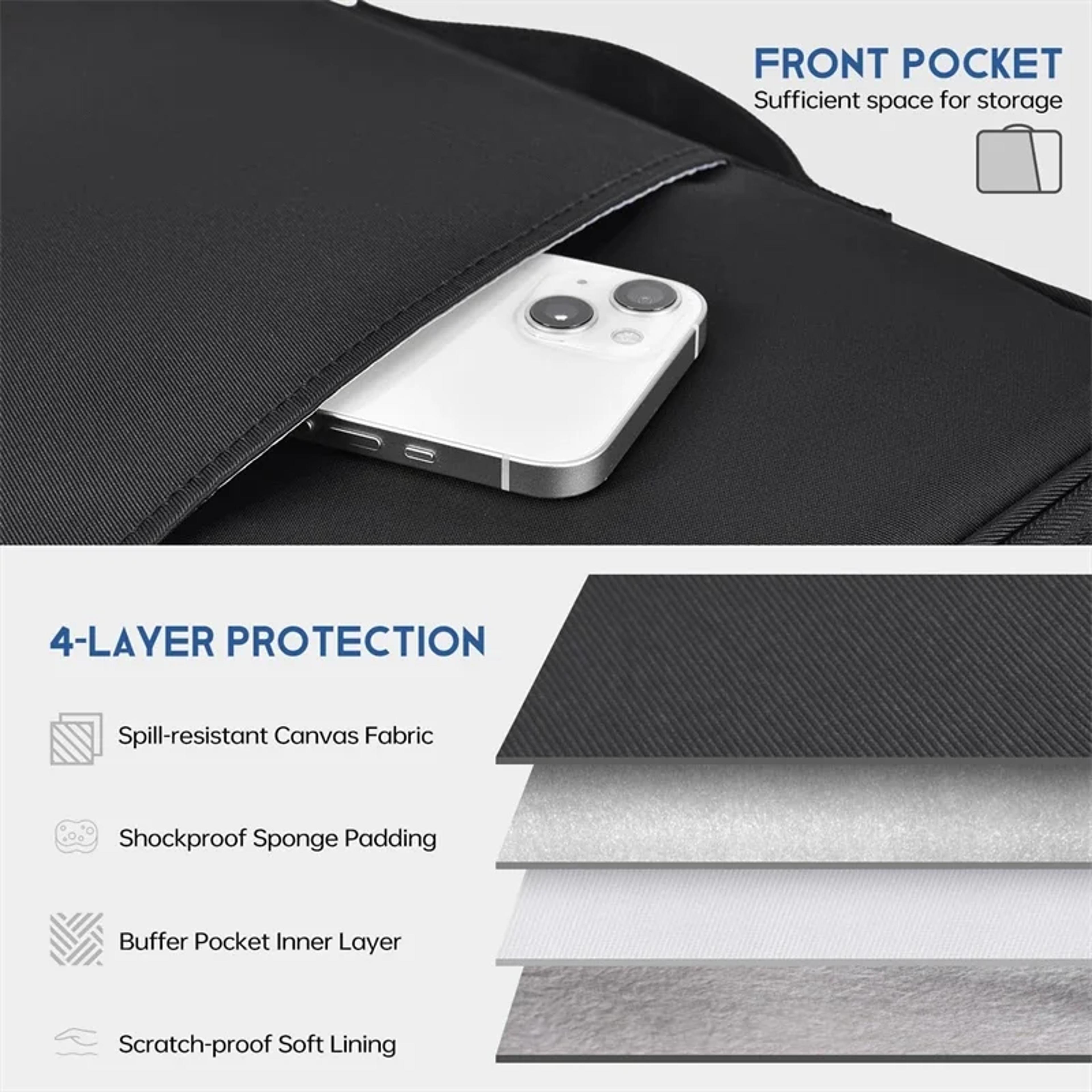 Laptop Sleeve Case For Macbook Air Chip Portable Shockproof Handle Bag Mac Book Pro Cover Accessori 4