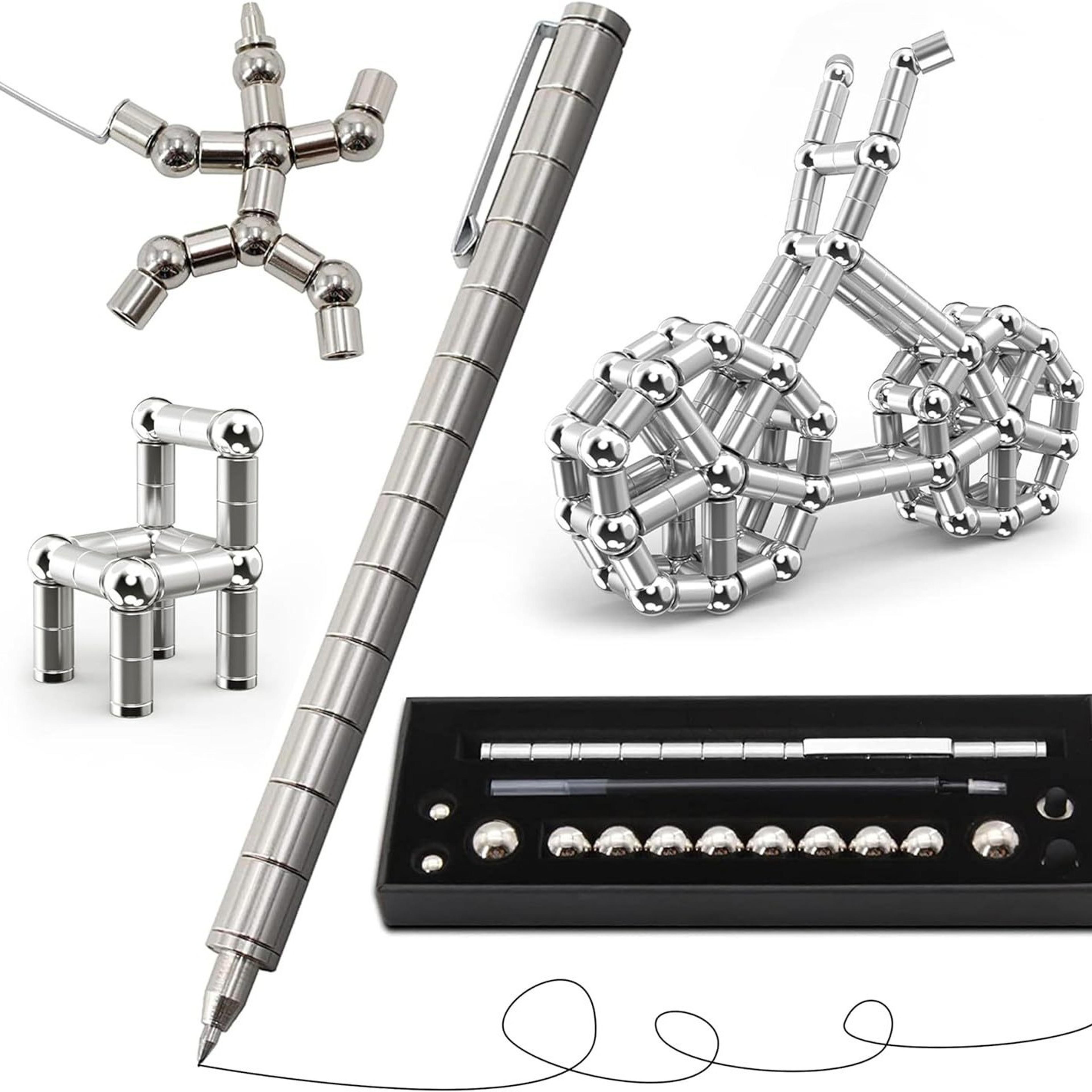 Stress Relief DualEnd Magnetic Fidget Pen Smooth Writing Tool For Office School Anxiety Focus Aid 8