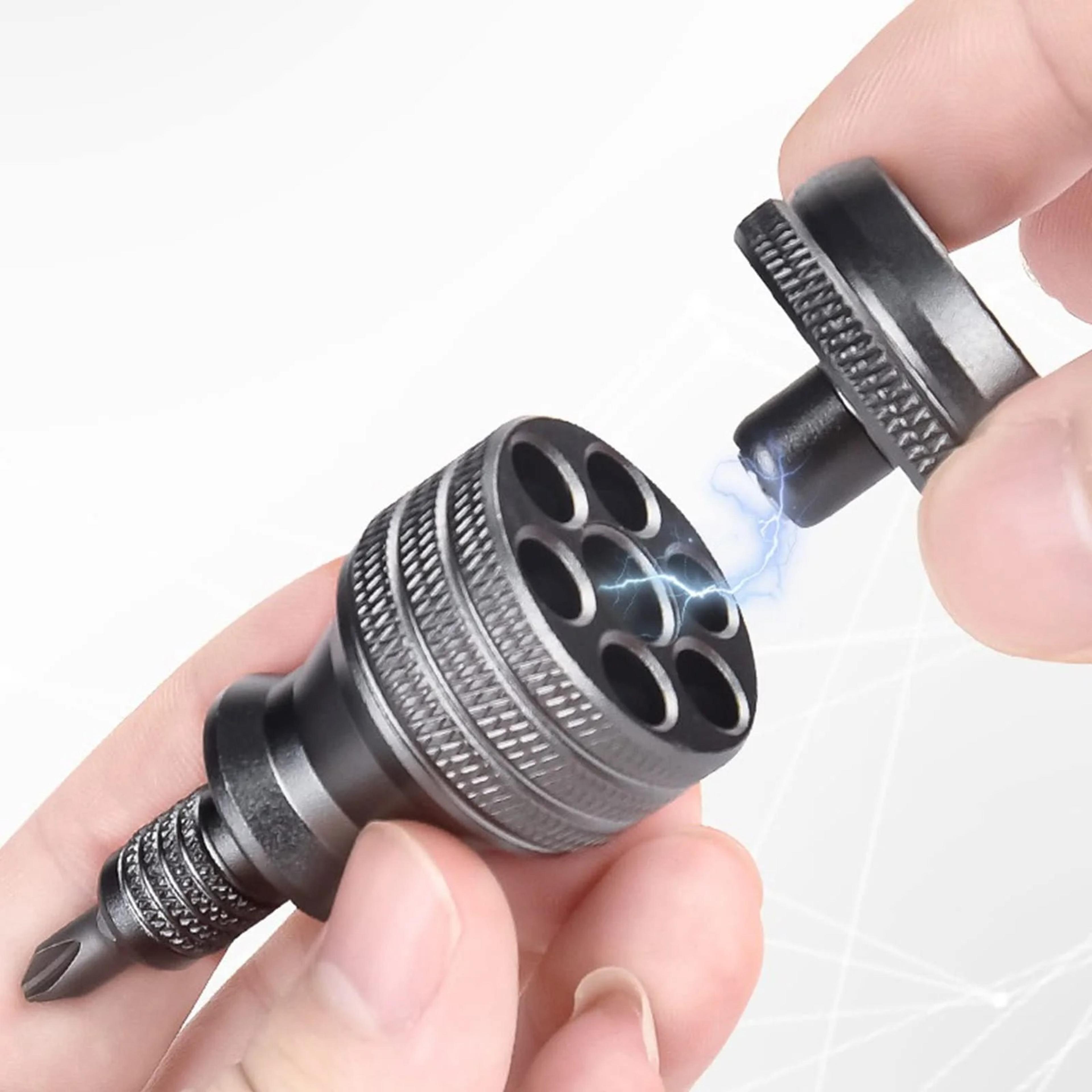 High Hardness PhillipsSlotted Bits Mini Screwdriver Set Aluminum Handle EDC Tool 2