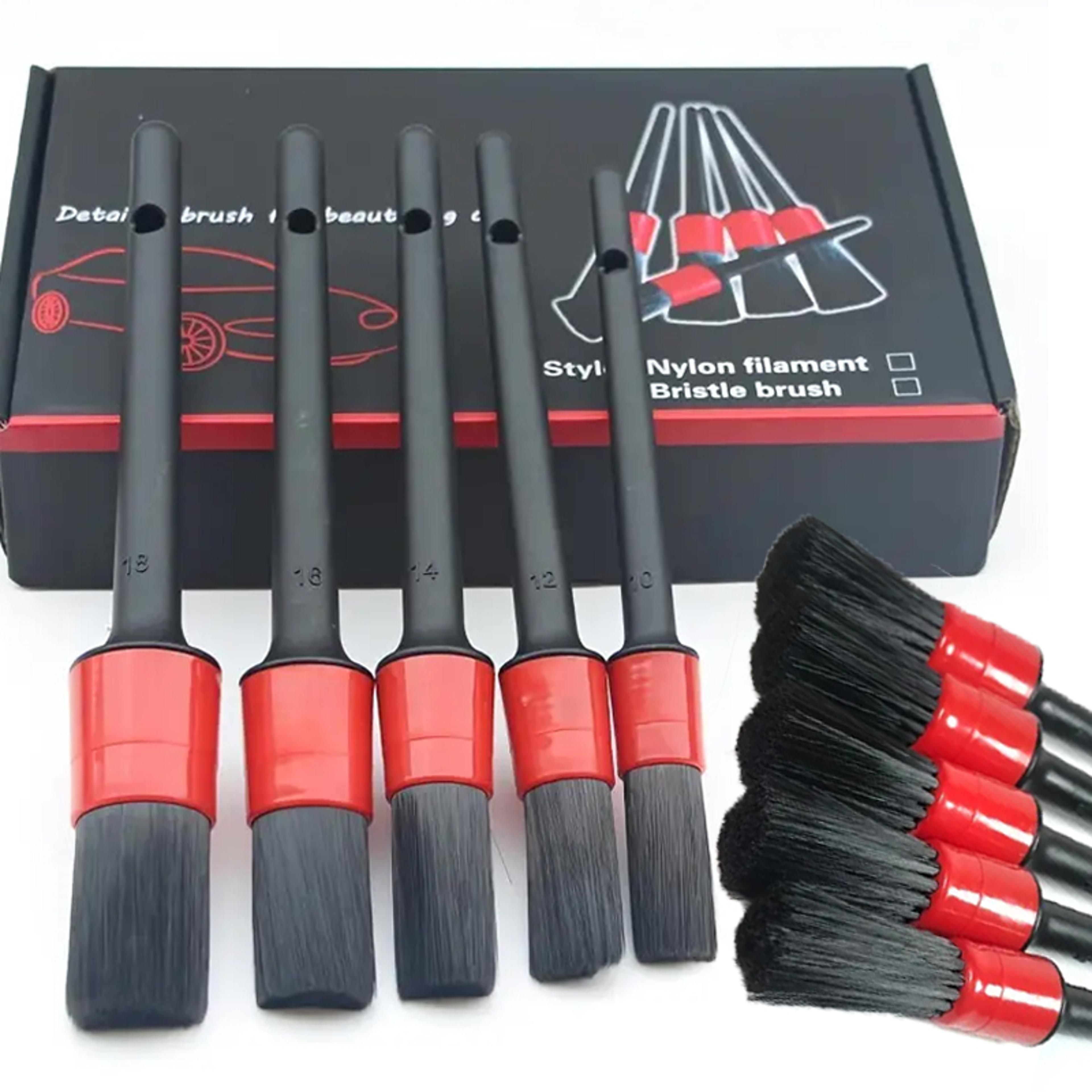 detailing brushes for car cleaning, dashboard air outlet, wheel brushes