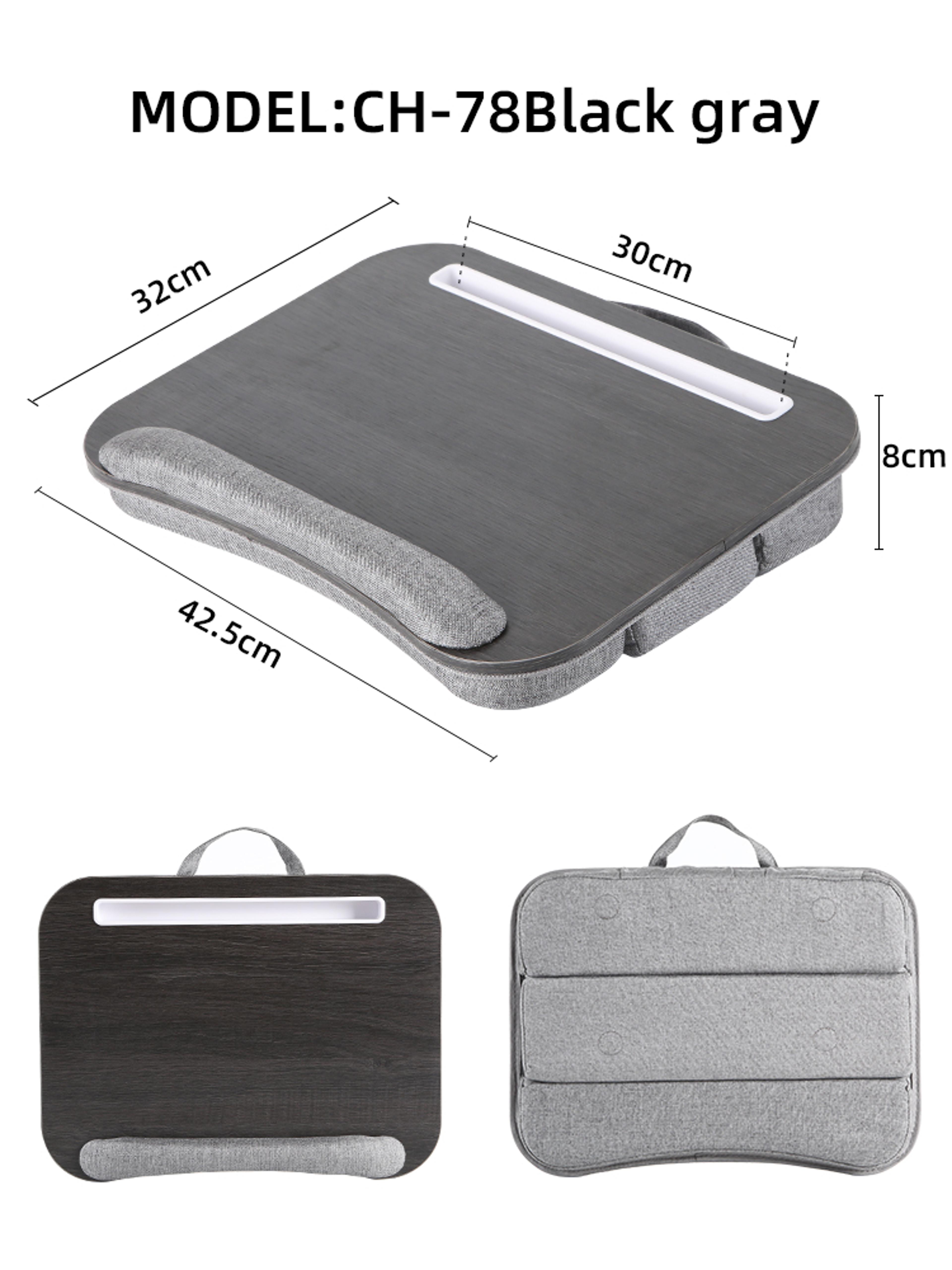 Adjustable Height Mumucc Multifunctional Lapdesk For Laptops Tablets Mobiles With Cushion And Slot  5