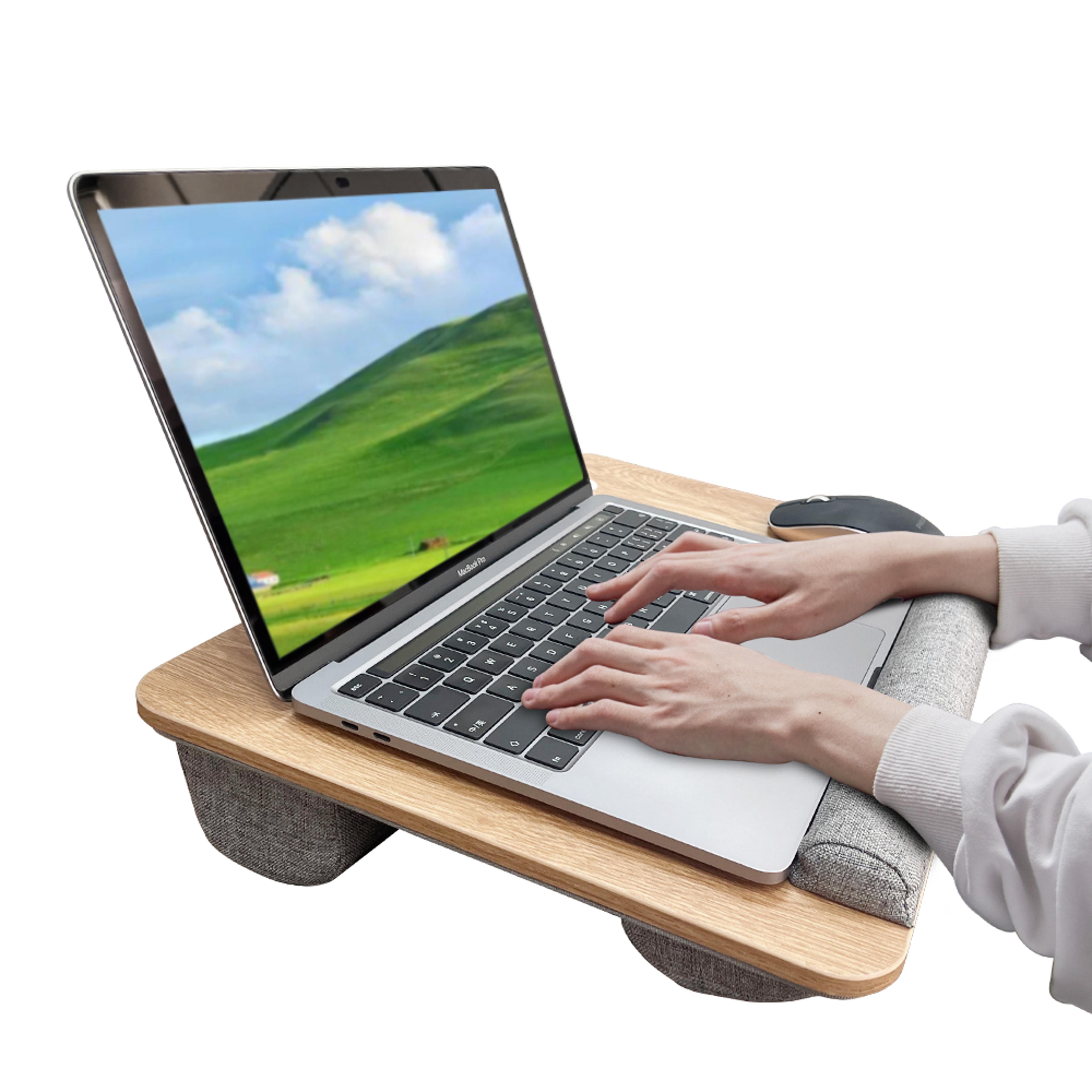 Mumucc Wooden Suspended Bed Study Table Portable Laptop Desk Sponge Cushion 3