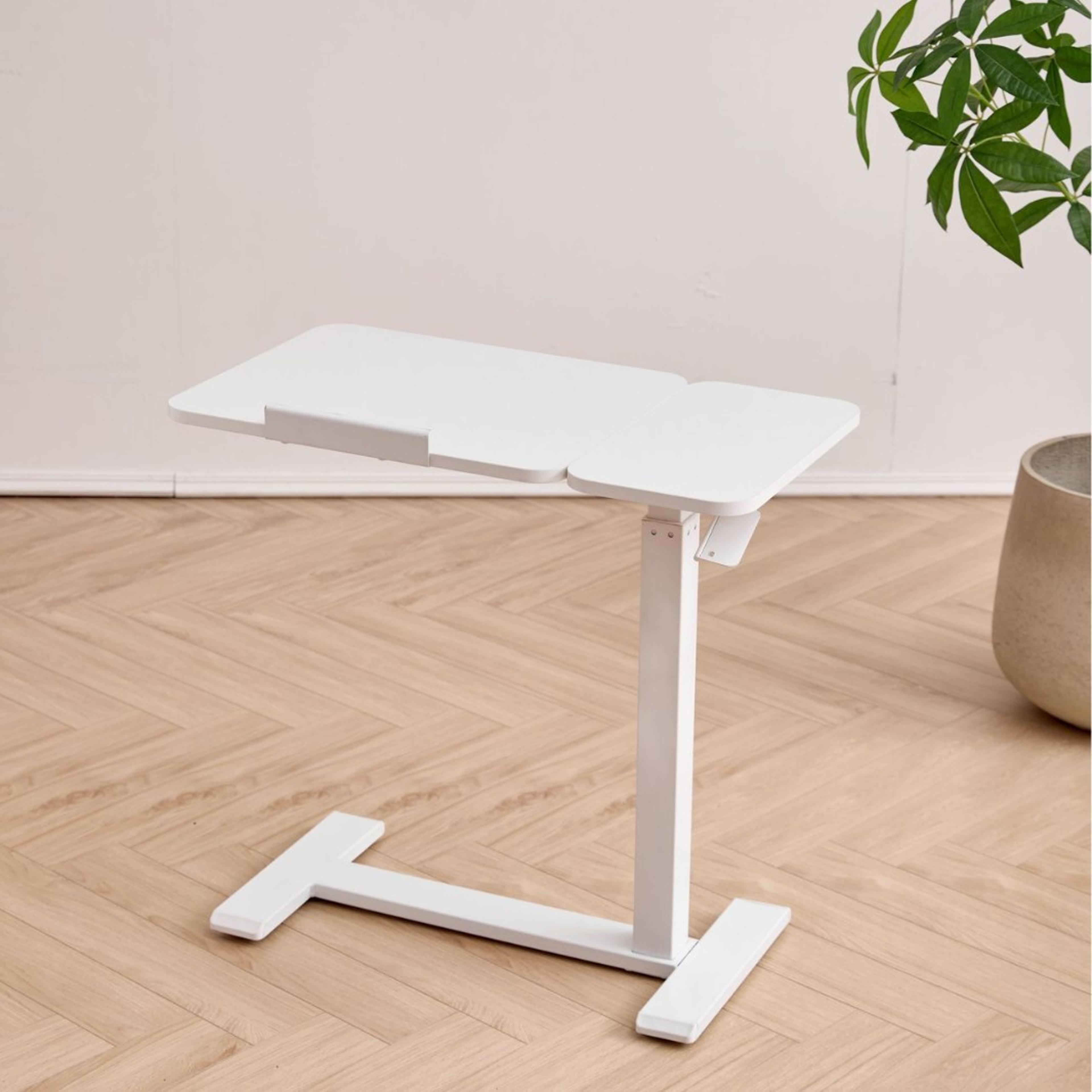 Rolling Lazy Table With Adjustable Tilt Height Moveable Computer Desk Overbed Corner Desk With Whee