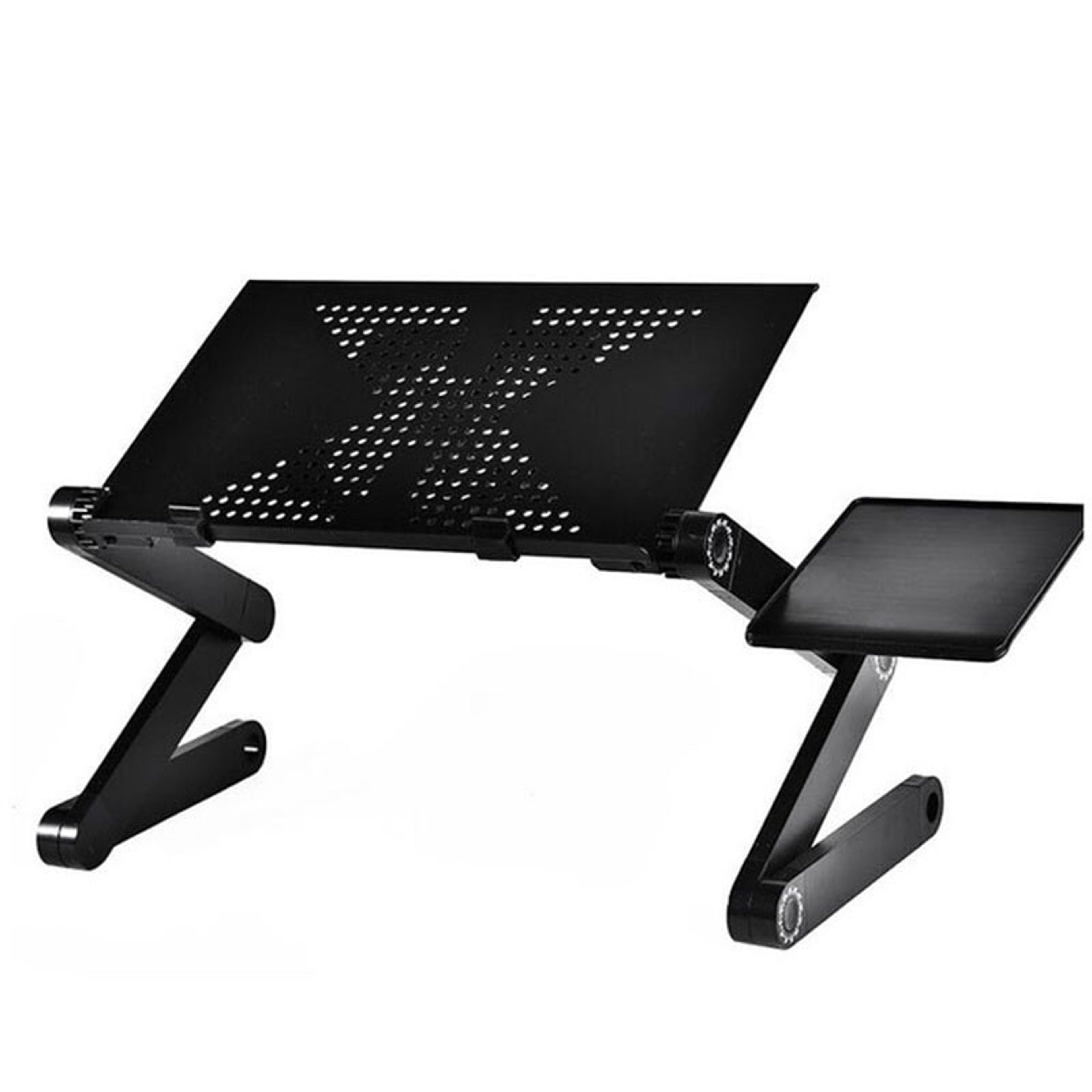 adjustable aluminum alloy laptop table, portable folding desk for dormitory, computer stand bed tray, ideal for students
