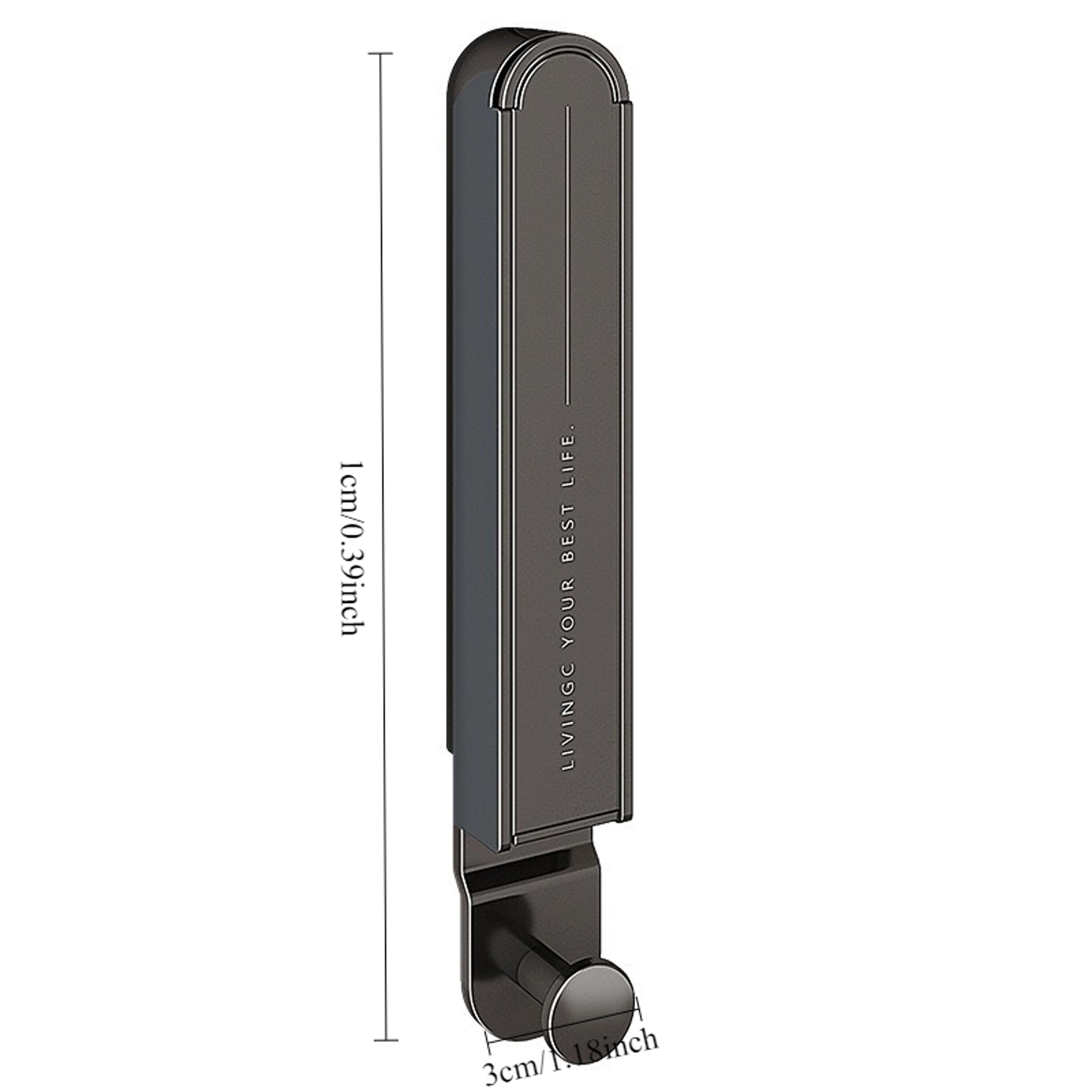 Retractable Foldable Clothes Rack No Drilling Aerospace Aluminum Hanger For Balcony Bathroom Indoor 4