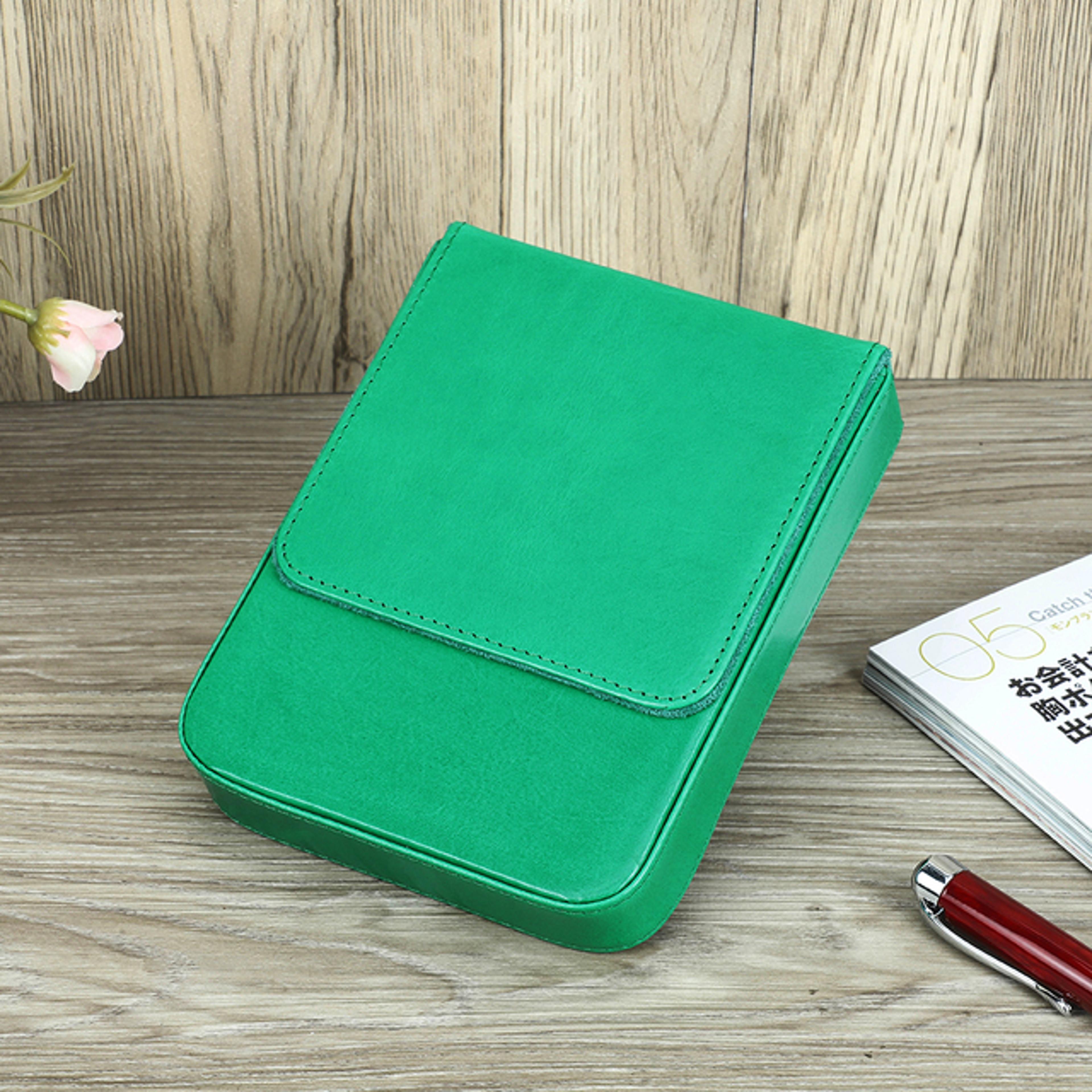 Handmade FAMILY Fountain Pen Case Leather Holder Retro Pen Box Pen Pouch Organizer For Men Women Bo 9