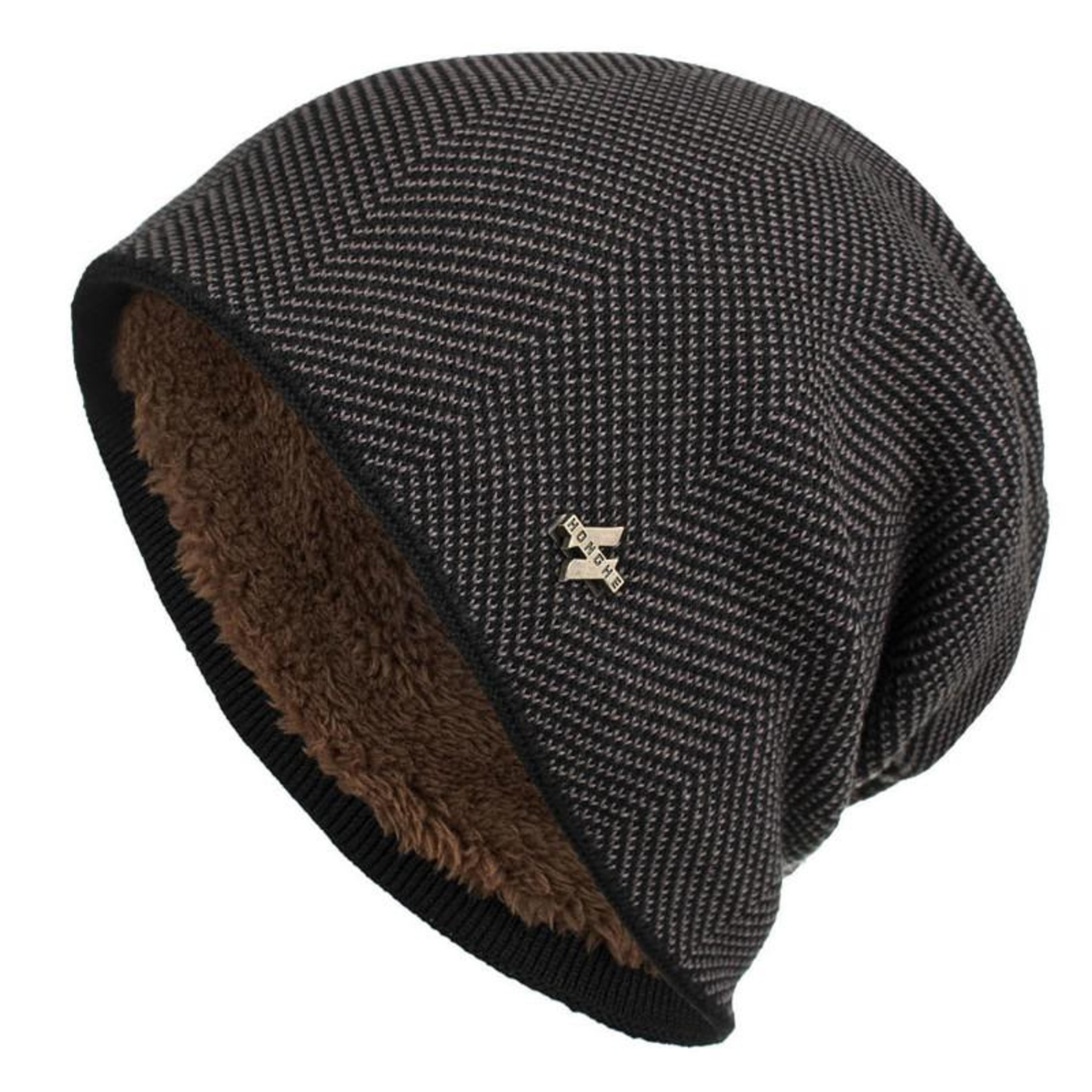 Fashion Men  Women Simple Style Thick Knitted Hat Unisex Warm Winter Hat Outdoor Sports Ski Beanie  6